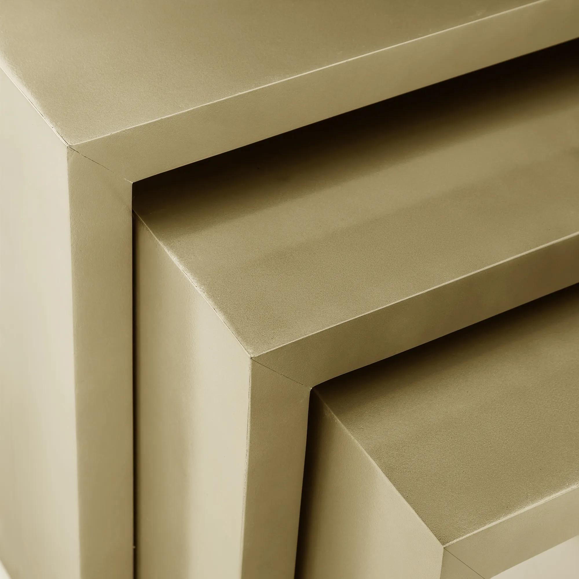 Astair Gold Nesting Tables Set of 3