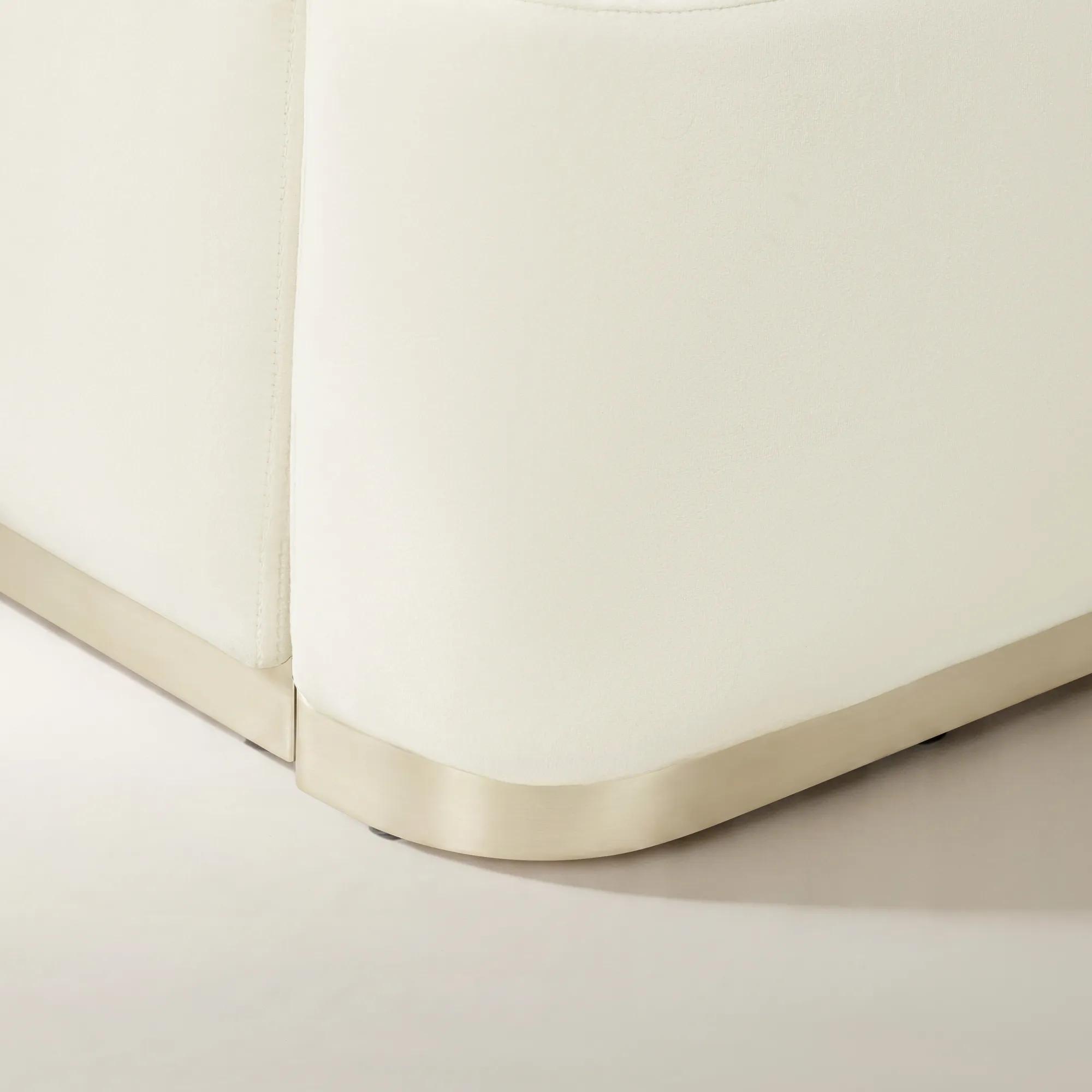 Glimmer Cloud Velvet Upholstered Platform Bed
