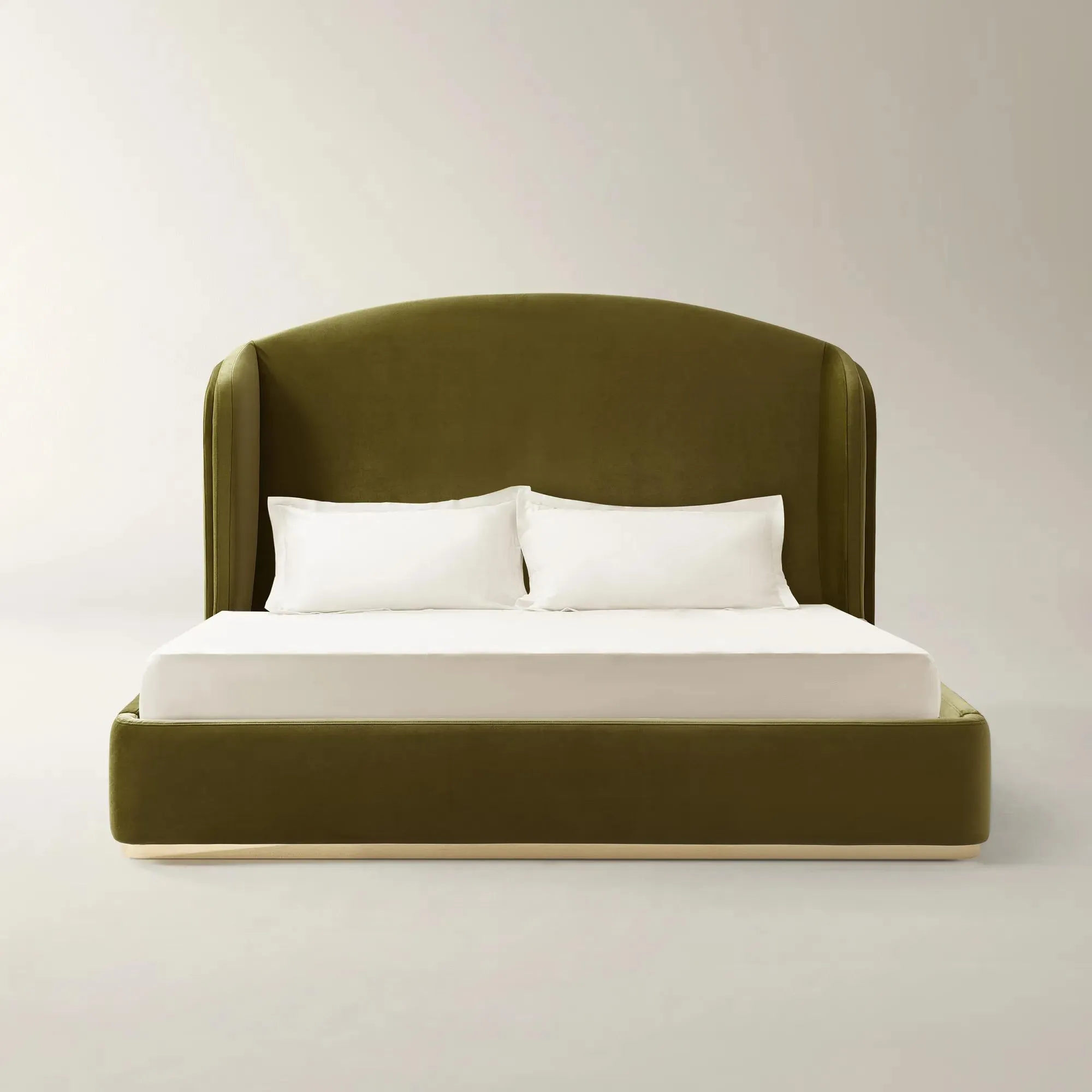 Glimmer Velvet Upholstered Platform Bed