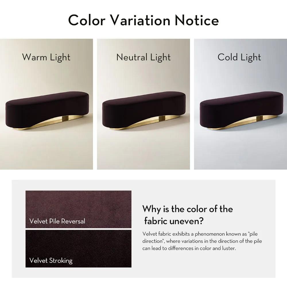 Kendra Fig Velvet Bench （70.47"）