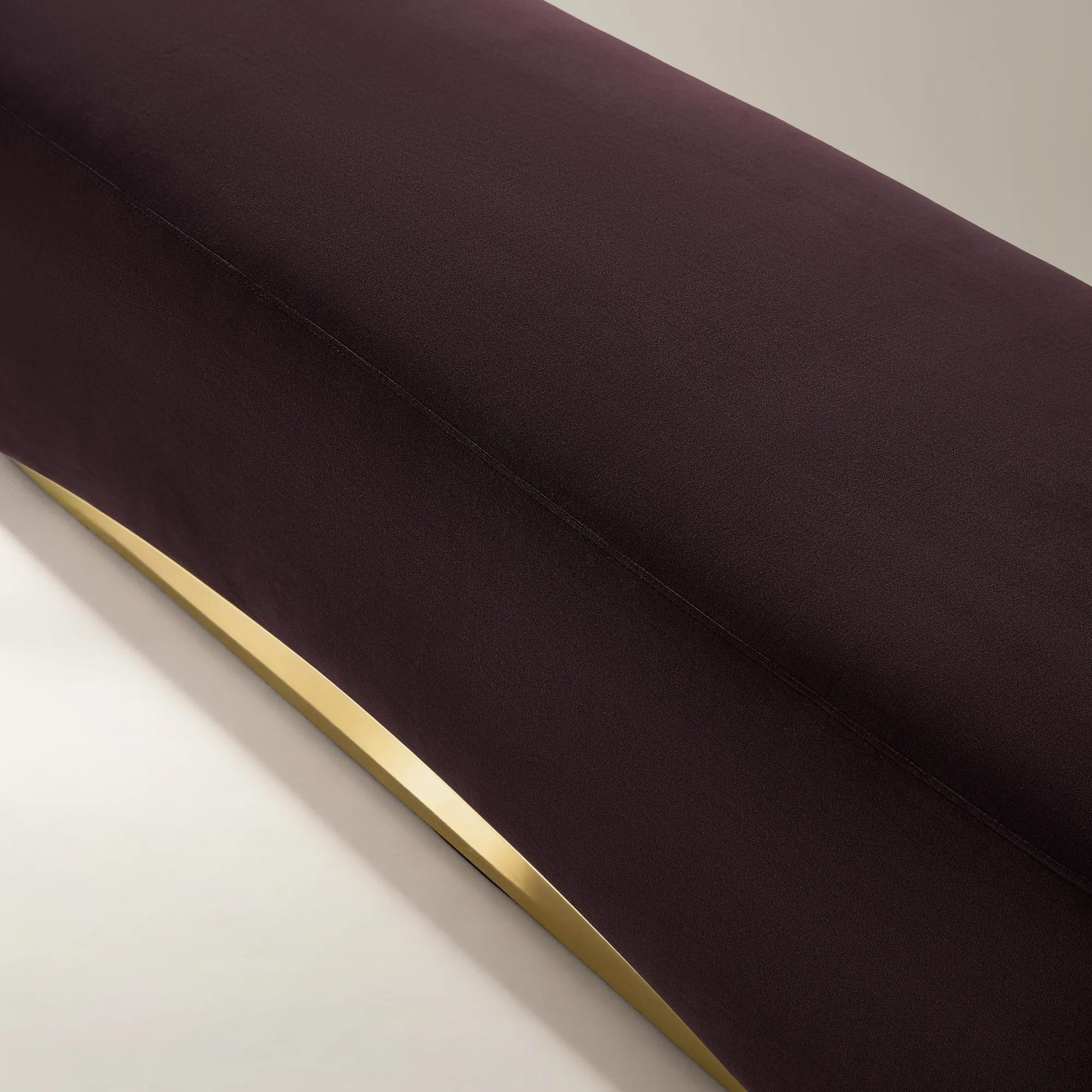 Kendra Fig Velvet Bench （70.47"）