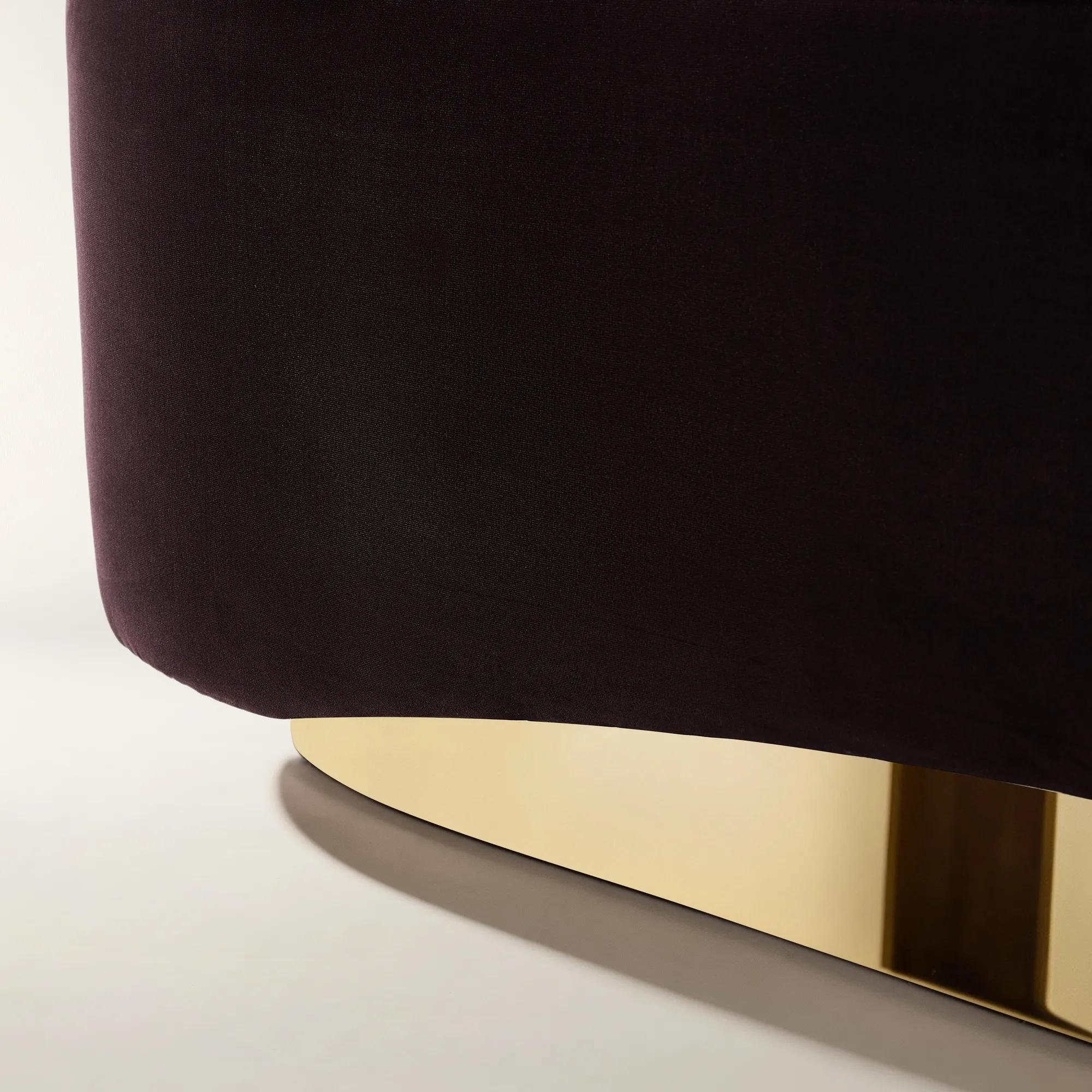 Kendra Fig Velvet Bench （70.47"）