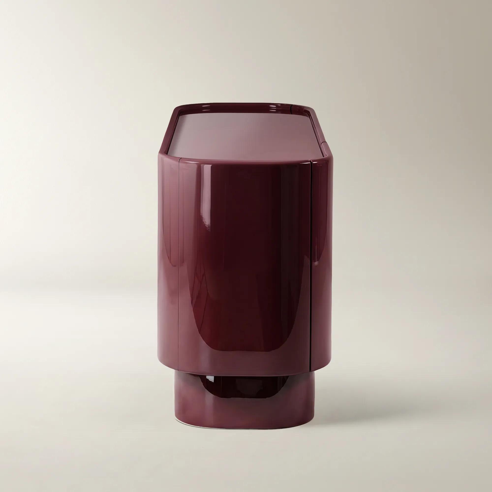 Velar Lacquered Ox Blood Buffet (70")