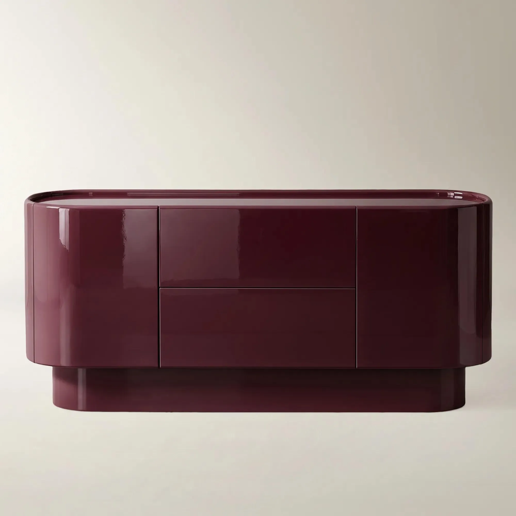 Velar Lacquered Buffet With Glass Top (70")