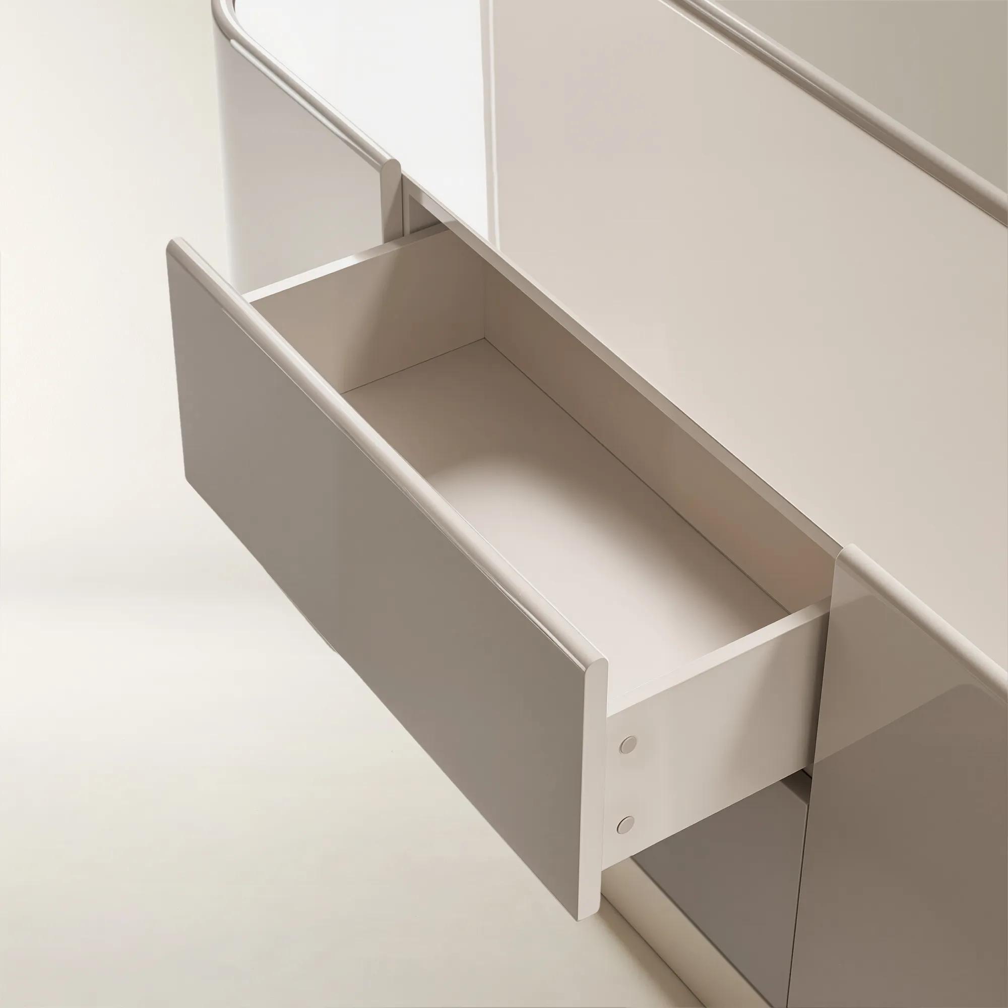 Velar Lacquered Turtle Dove Buffet (70")