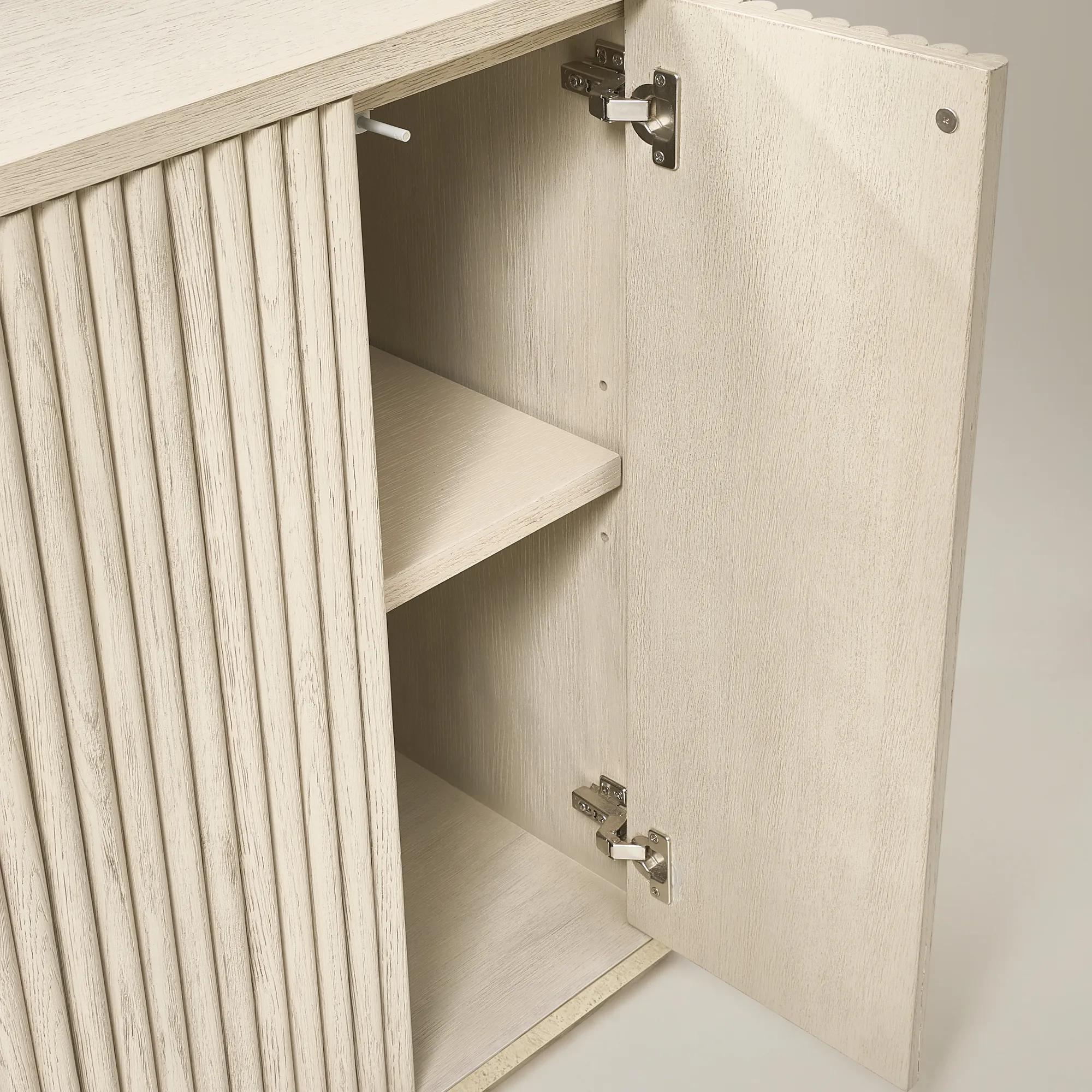 Stria Reeded White Oak Buffet (36")