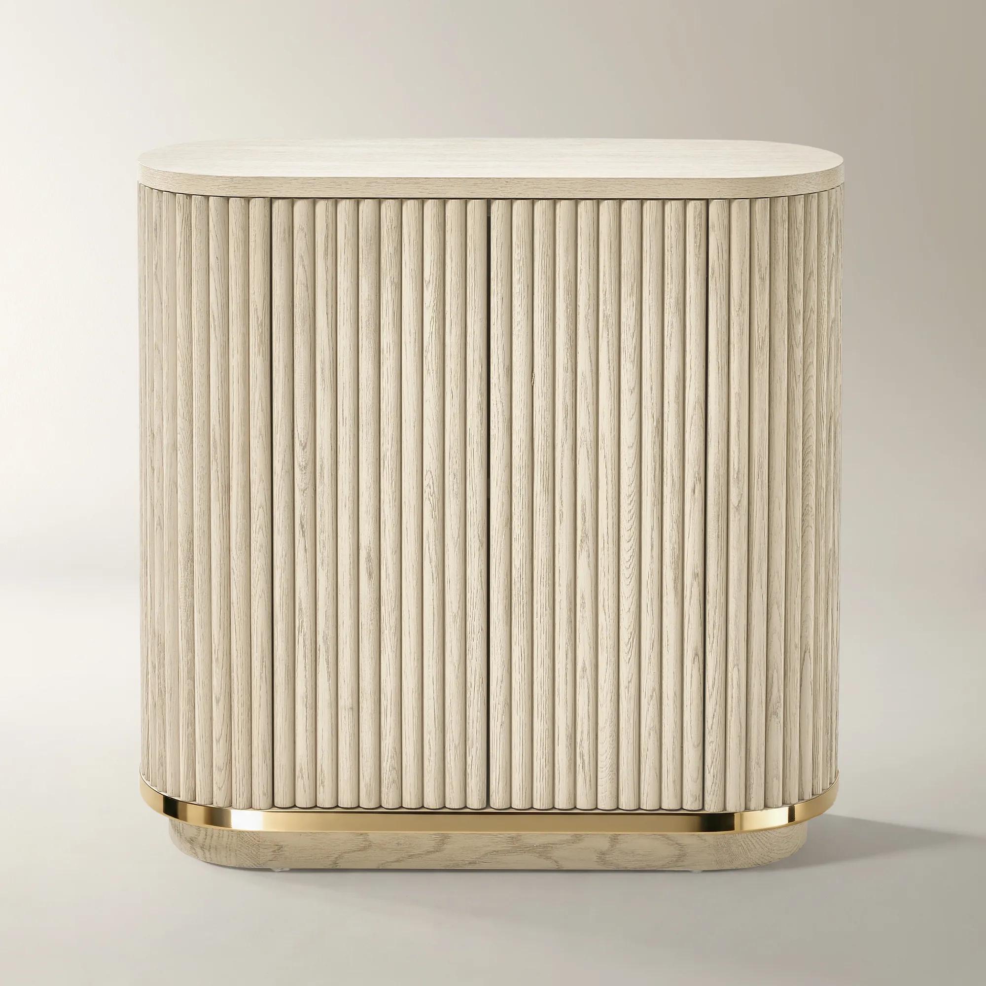 Stria Reeded White Oak Buffet (36")