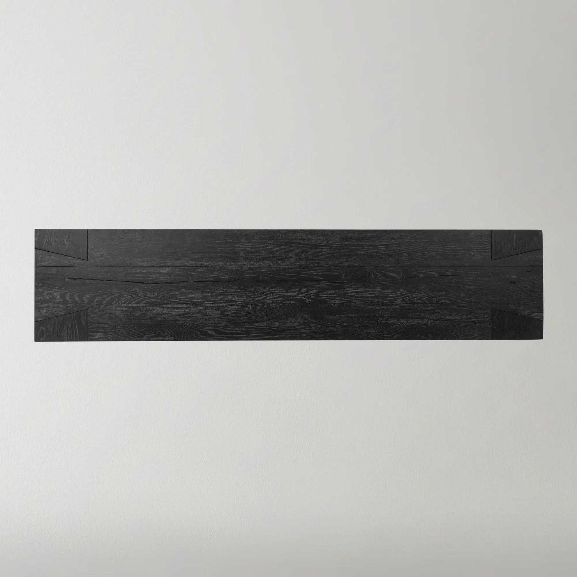 Bristol Reclaimed Oak 72" Console Table - Black