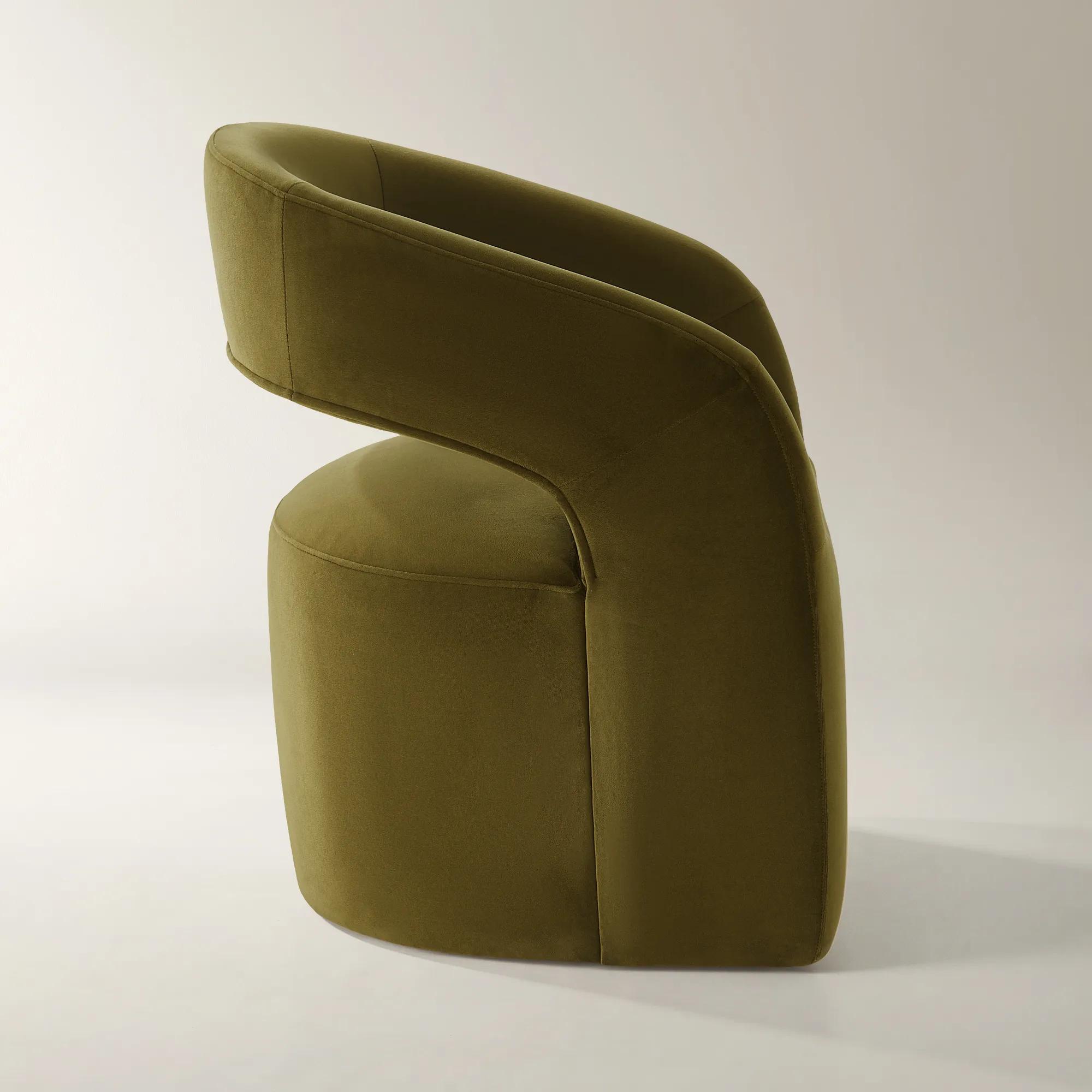 Harrison Deep Olive Velvet Dining Chair