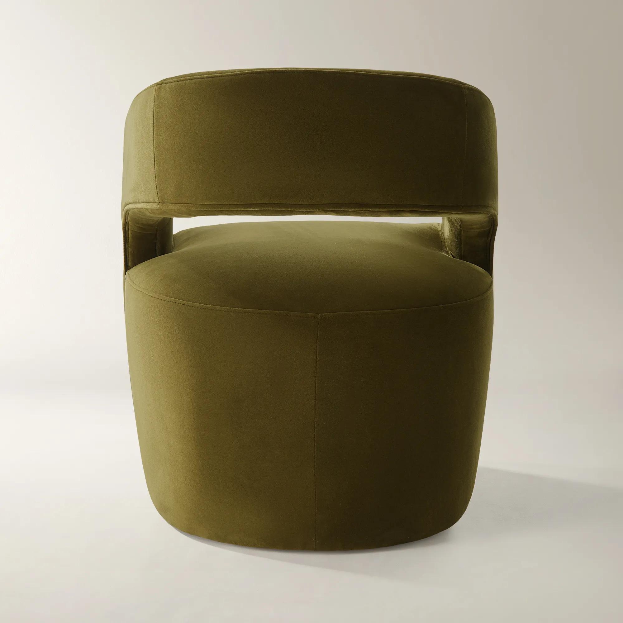 Harrison Deep Olive Velvet Dining Chair