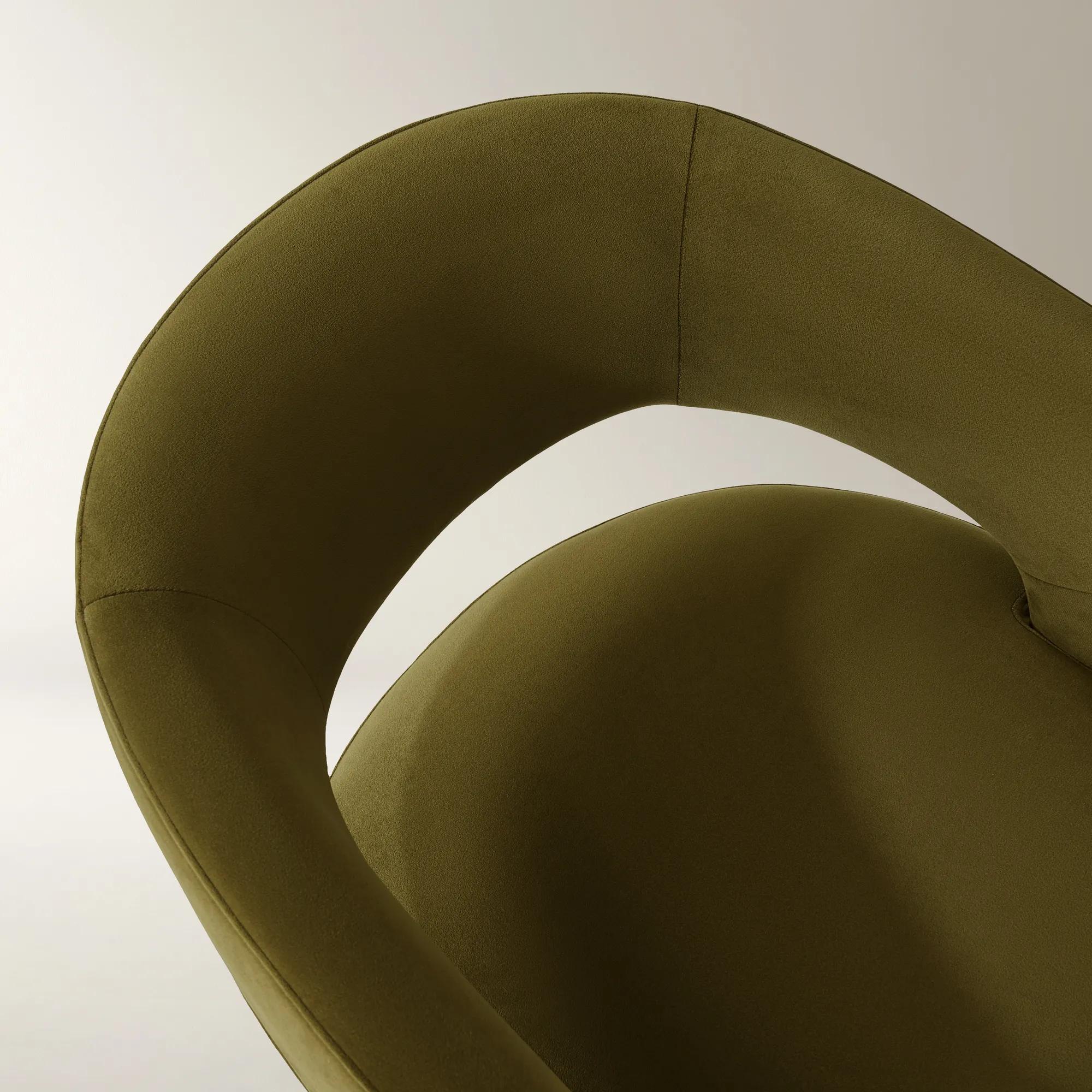 Harrison Deep Olive Velvet Dining Chair