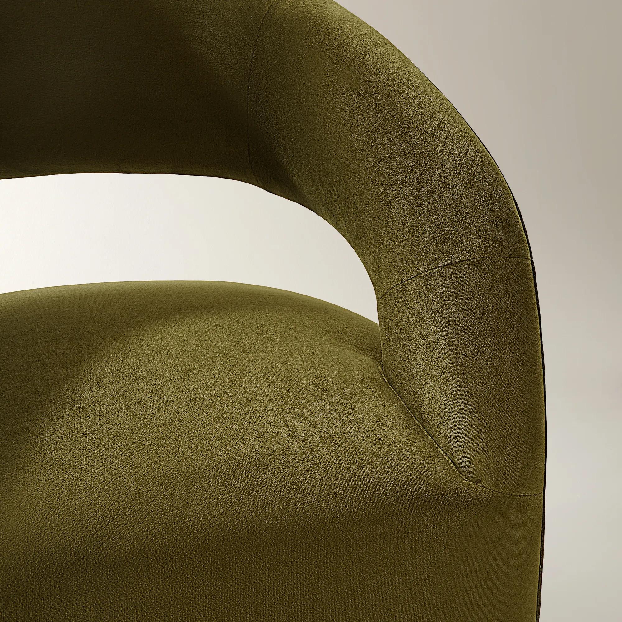 Harrison Deep Olive Velvet Dining Chair