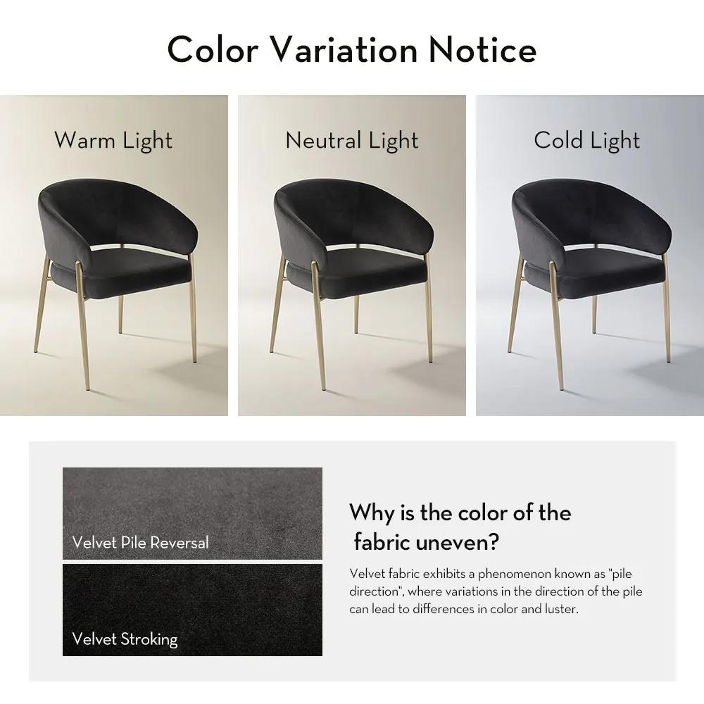 Nara Charcoal Velvet Dining Chair Set Of 2