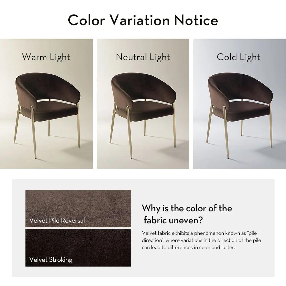Nara Dark Chocolate Velvet Dining Chair Set Of 2