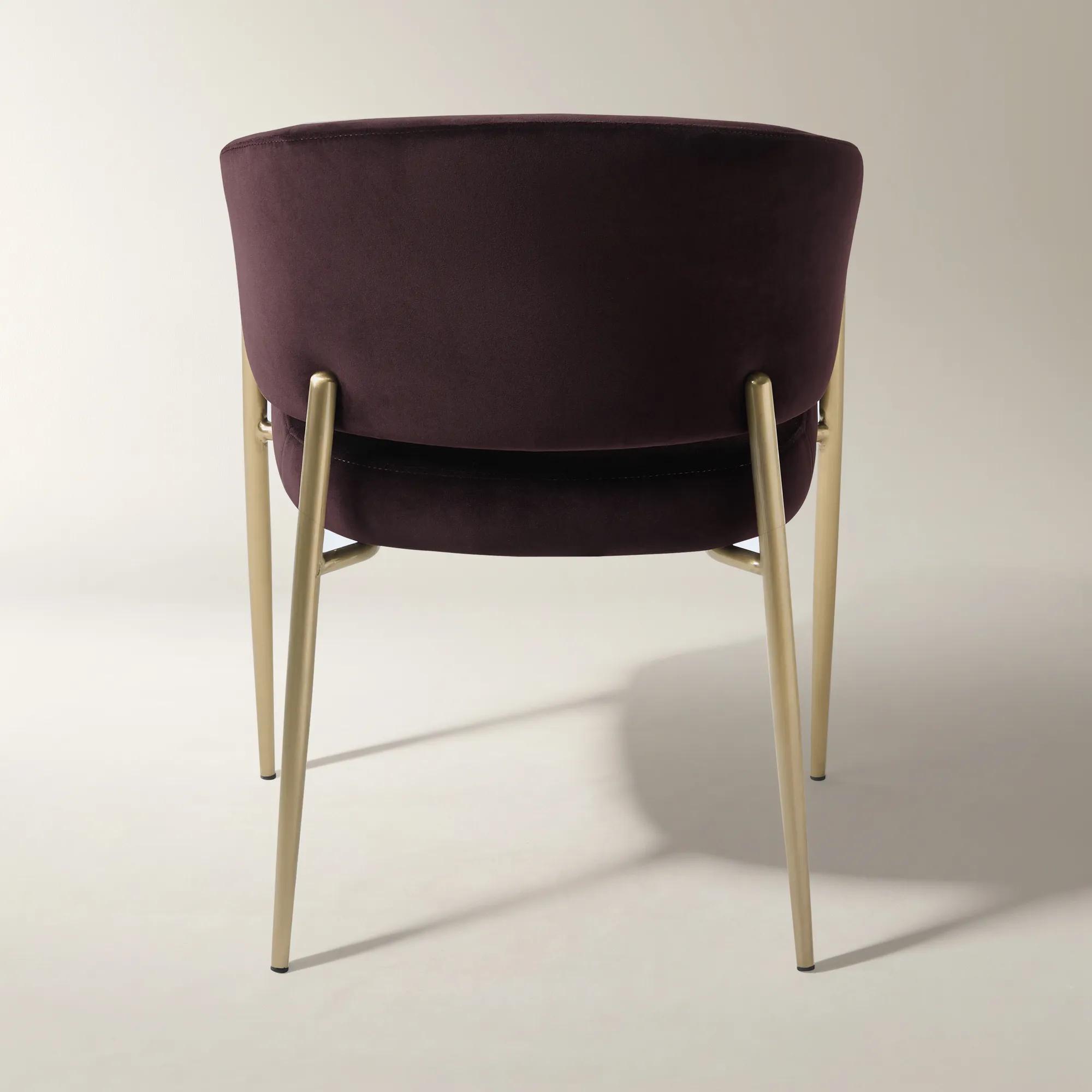 Nara Fig Velvet Dining Chair Set Of 2