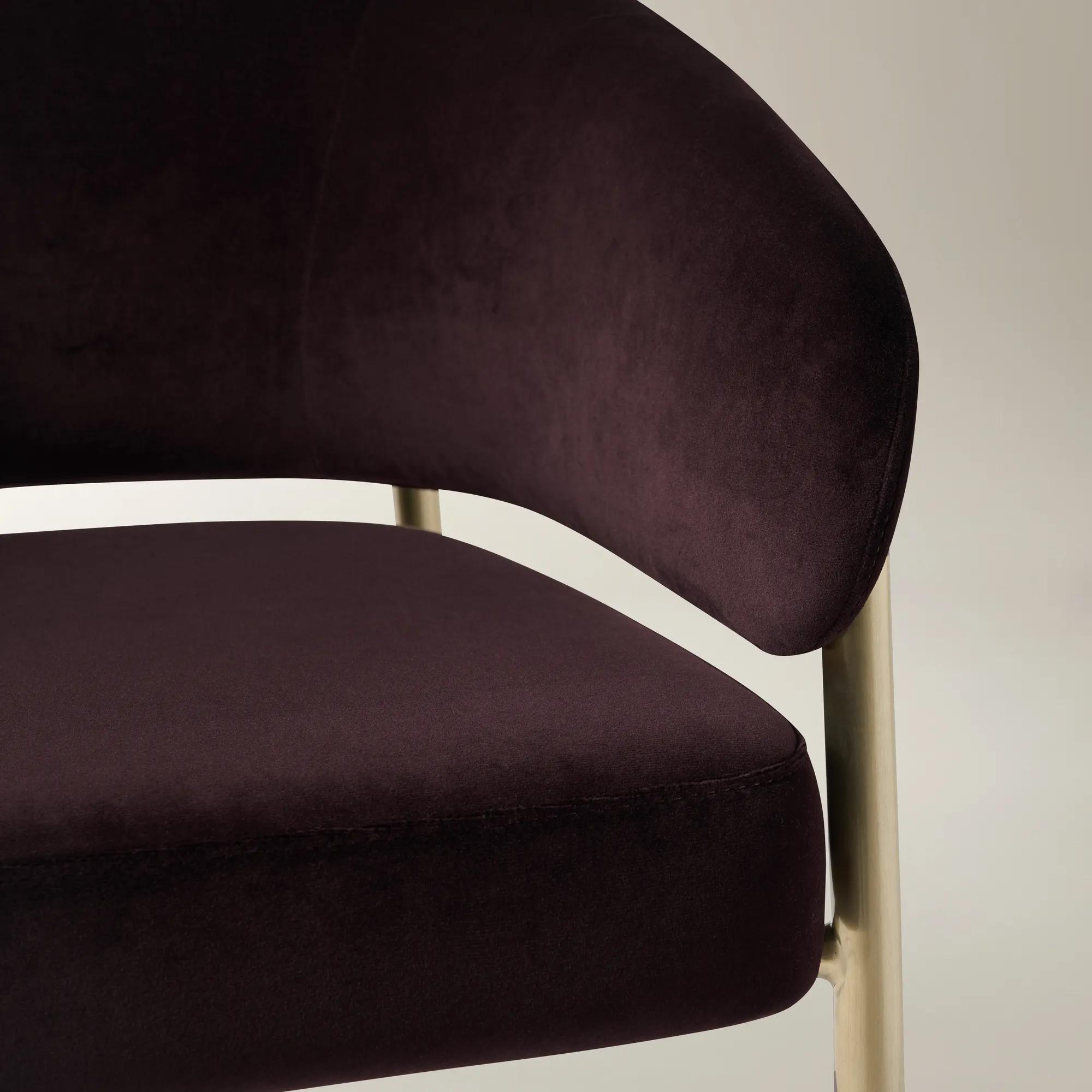 Nara Fig Velvet Dining Chair Set Of 2