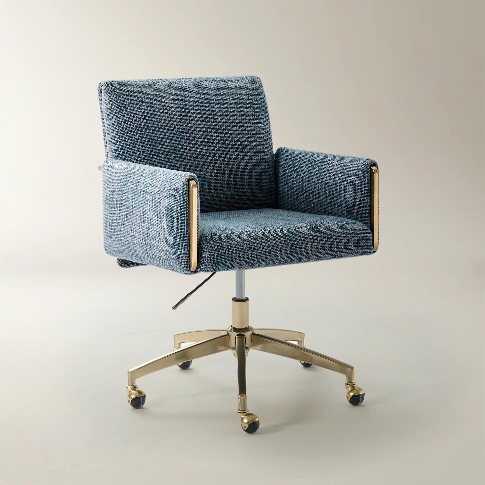Lucia Desk Chair - Peacock
