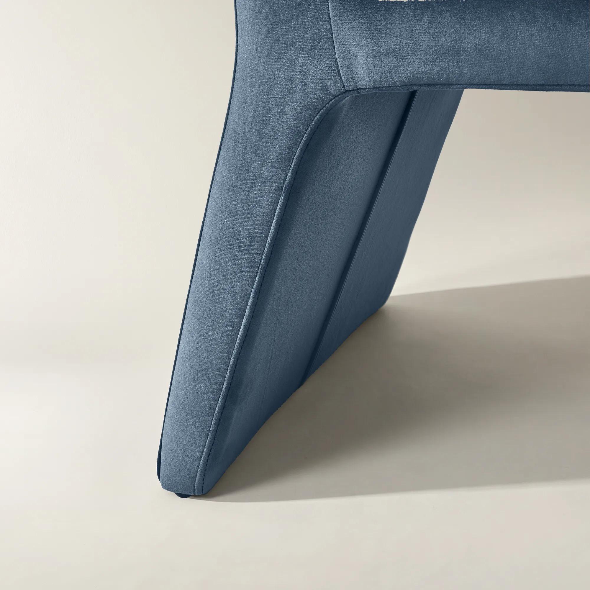 Elara Dusty Blue Velvet Dining Chair Set Of 2
