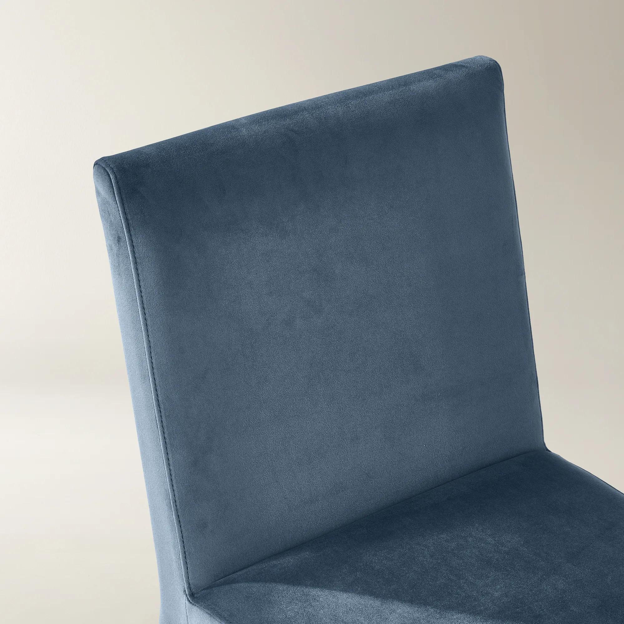 Elara Dusty Blue Velvet Dining Chair Set Of 2