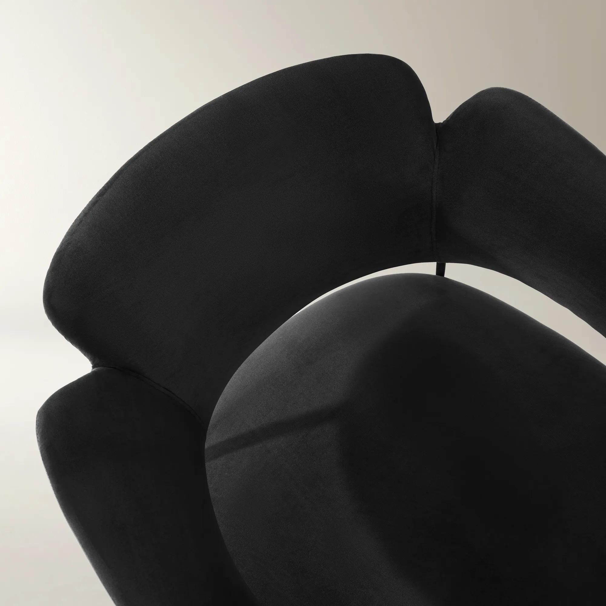 Odette Charcoal Velvet Dining Chair