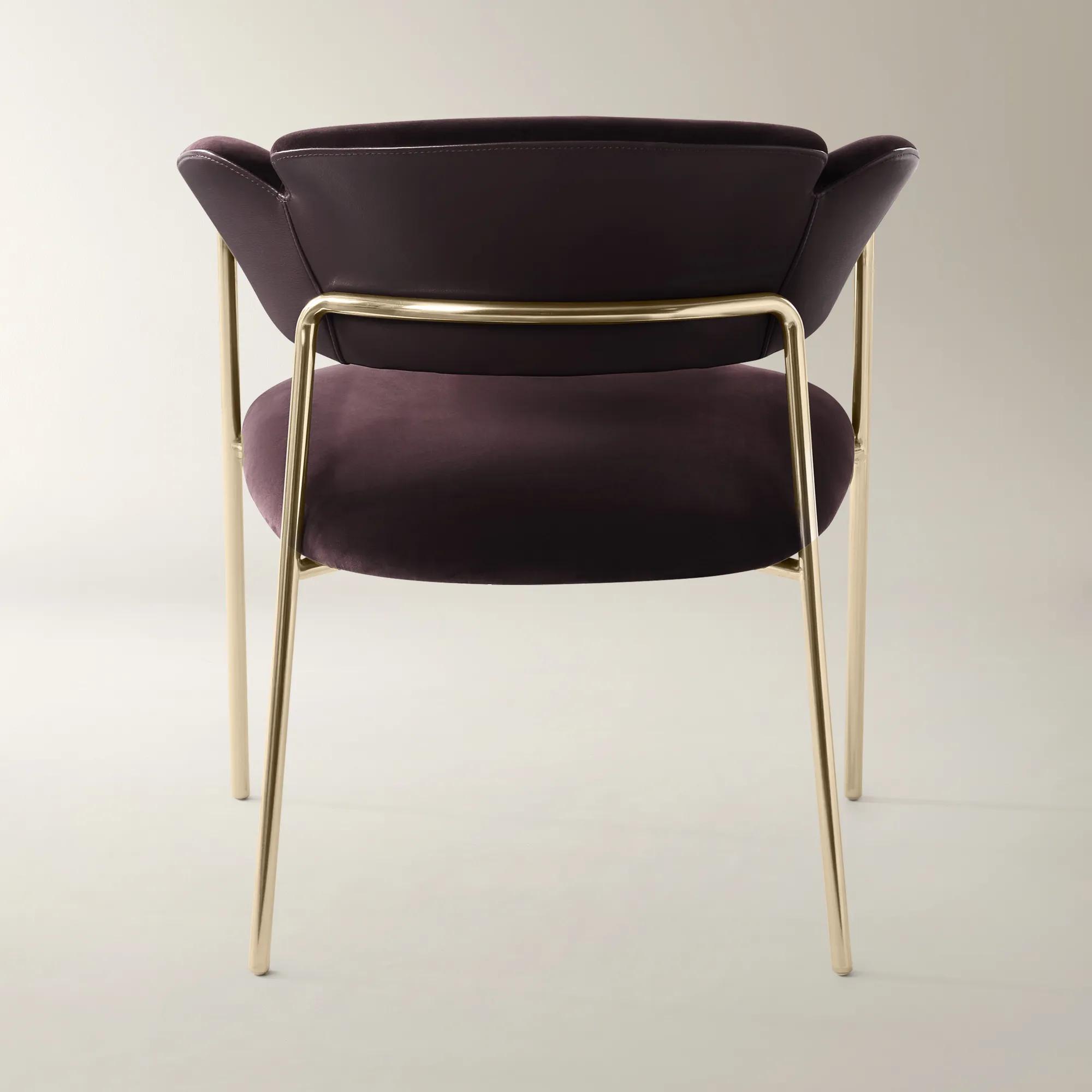 Odette Fig Velvet Dining Chair