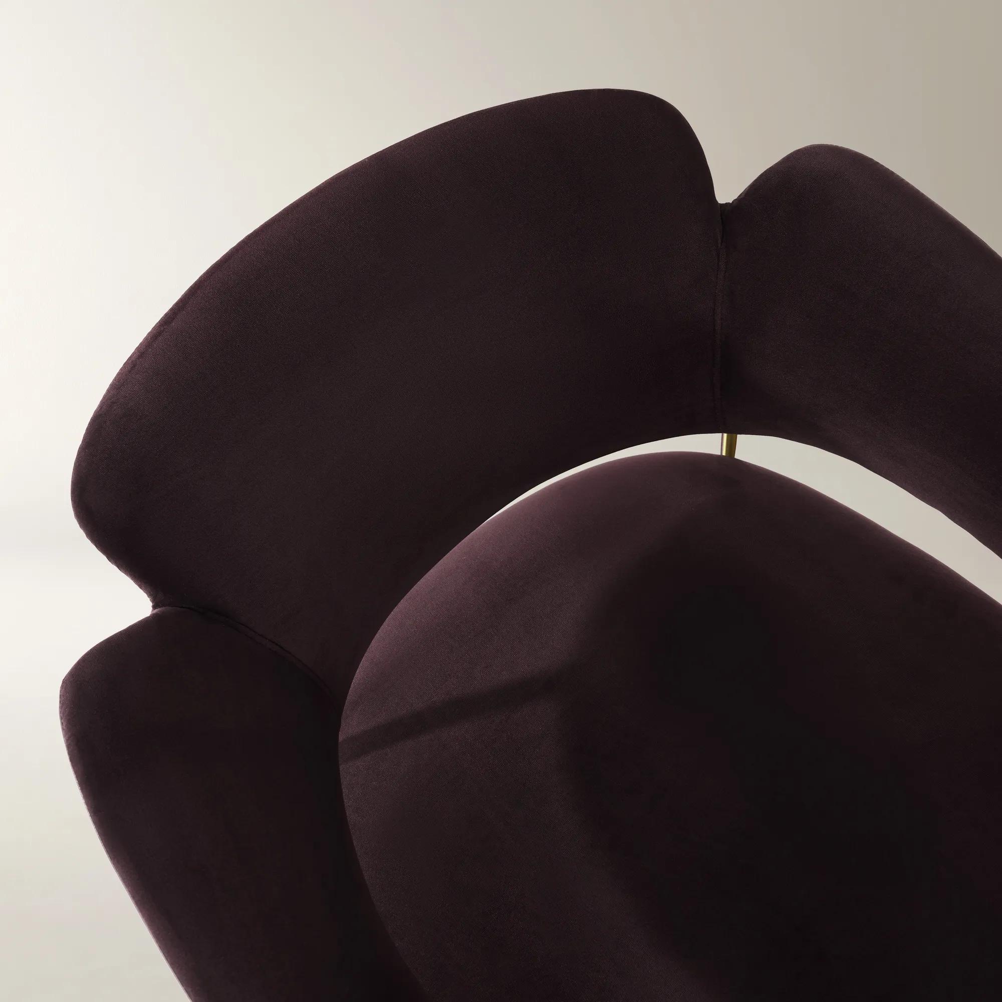 Odette Fig Velvet Dining Chair