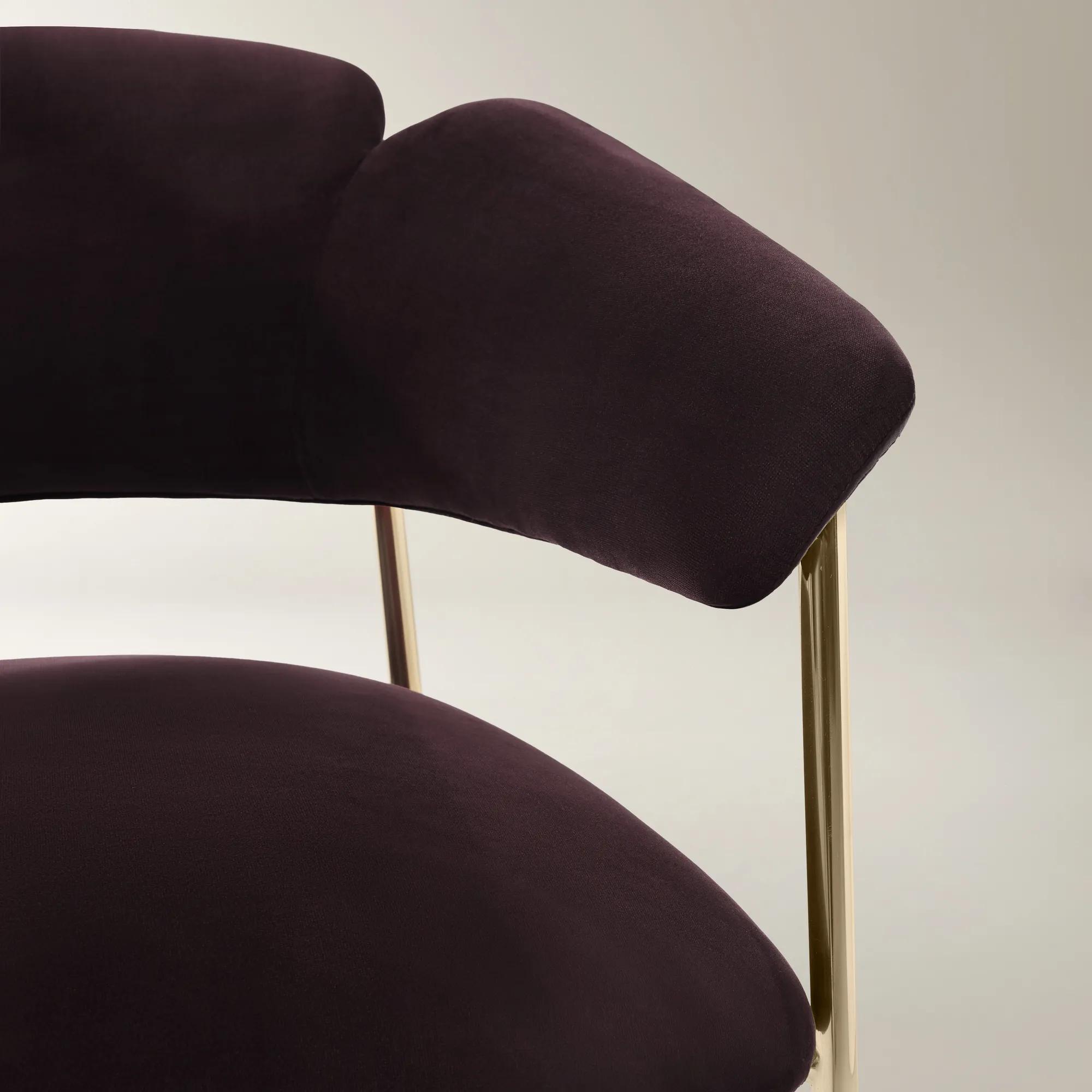 Odette Fig Velvet Dining Chair