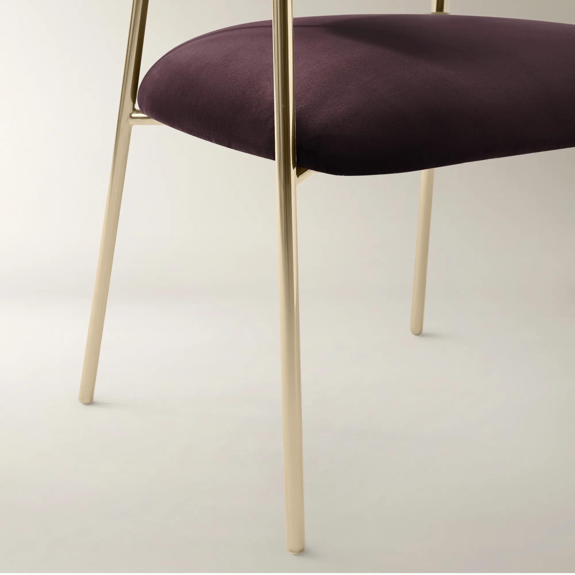 Odette Fig Velvet Dining Chair