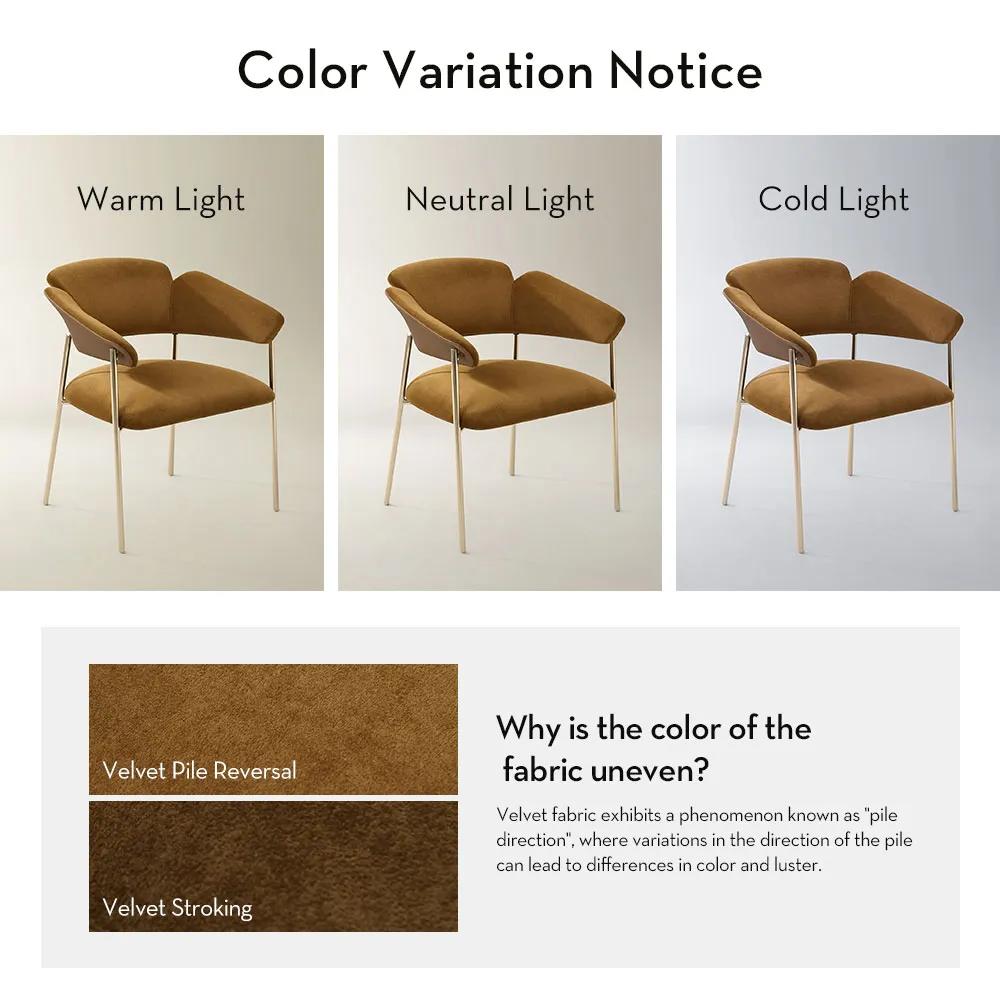 Odette Roasted Pecan Velvet Dining Chair