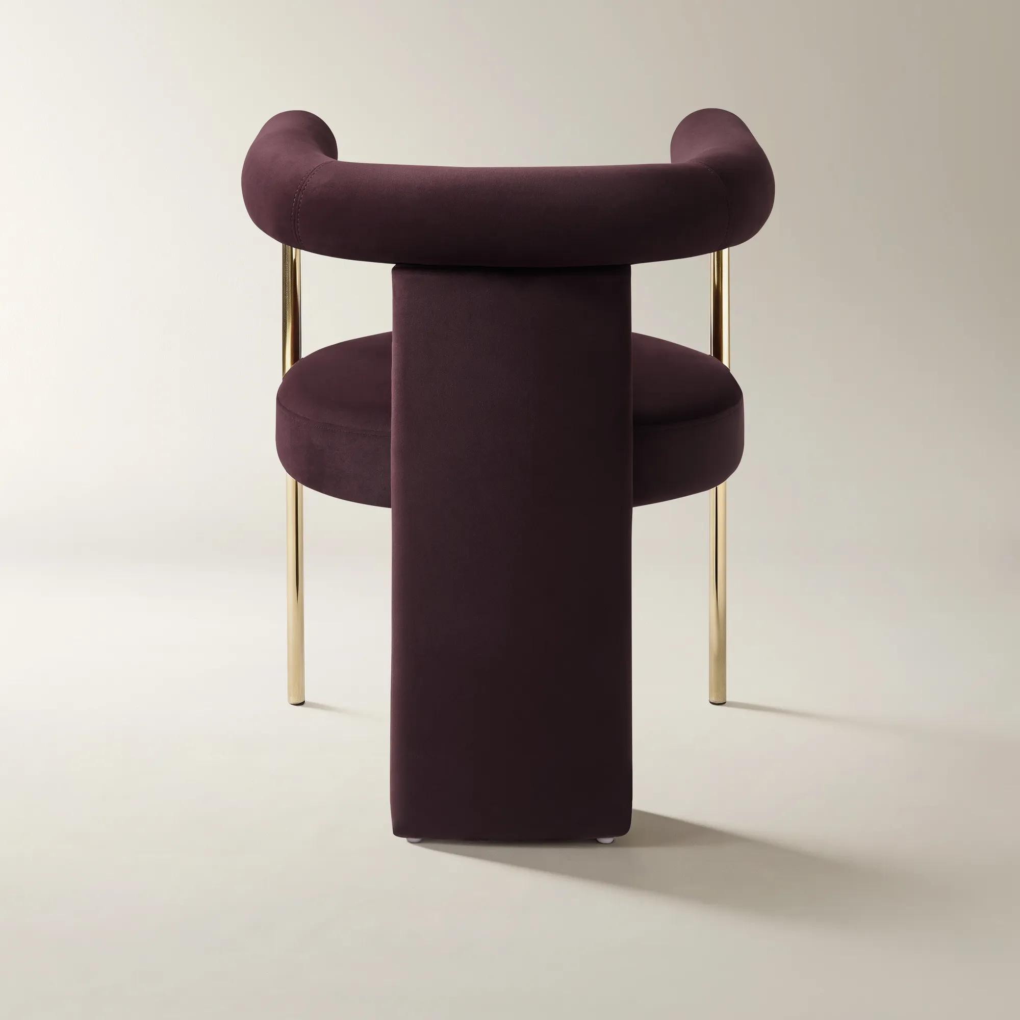 Davina Fig Velvet Dining Chair Set Of 2