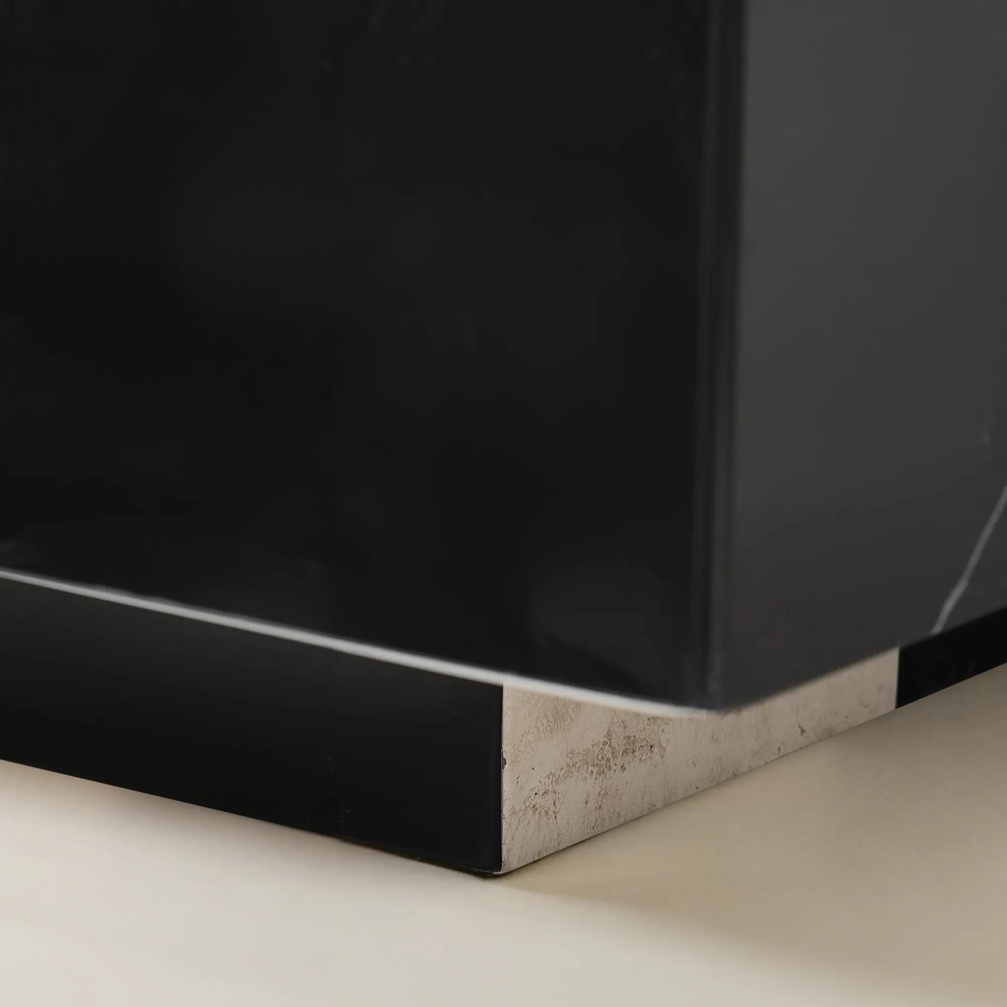 Chessa Rectangular Chequered Marble Coffee Table (53.1")