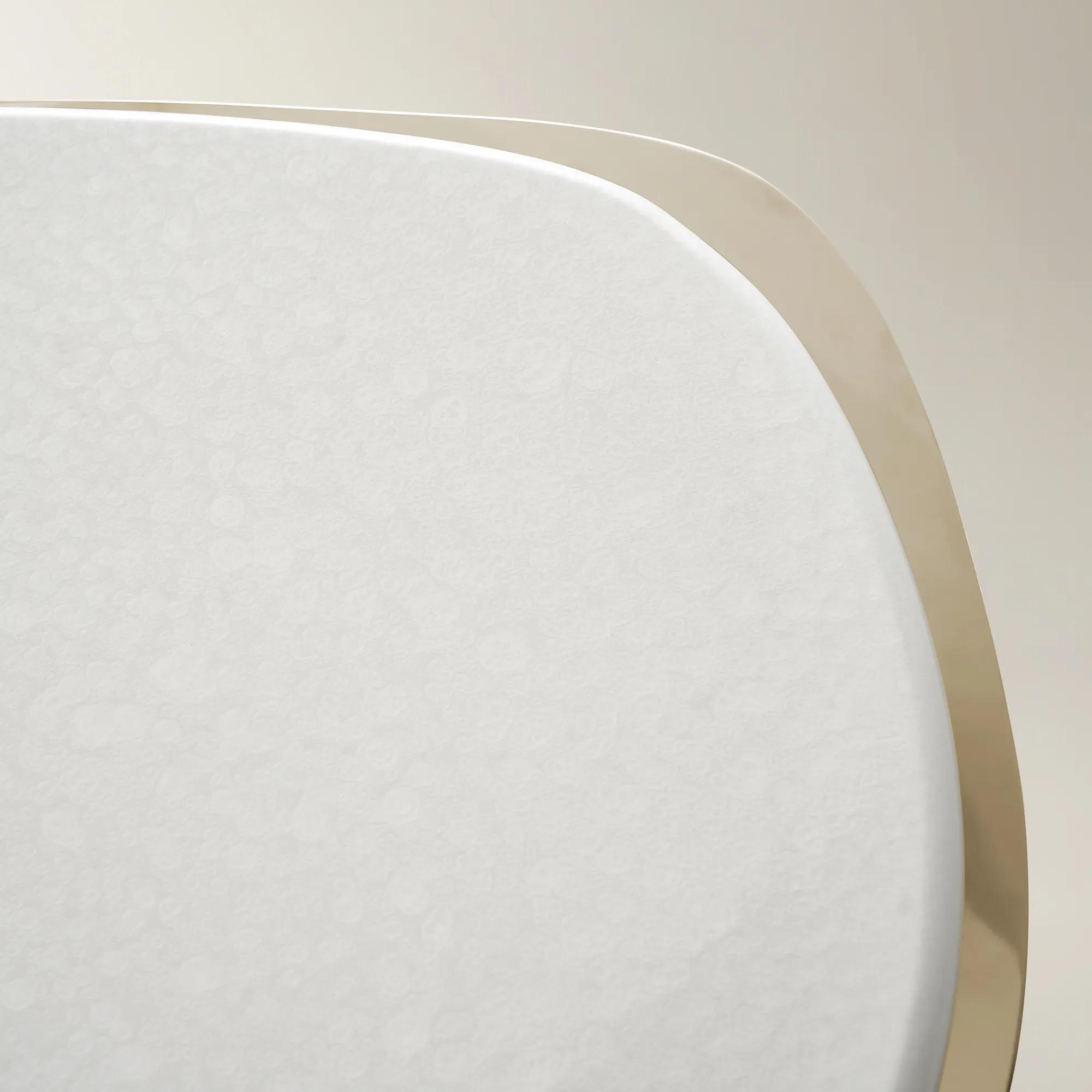 Lumina Bleached Oak Coffee Table With Pearl Lacquered Top (32")