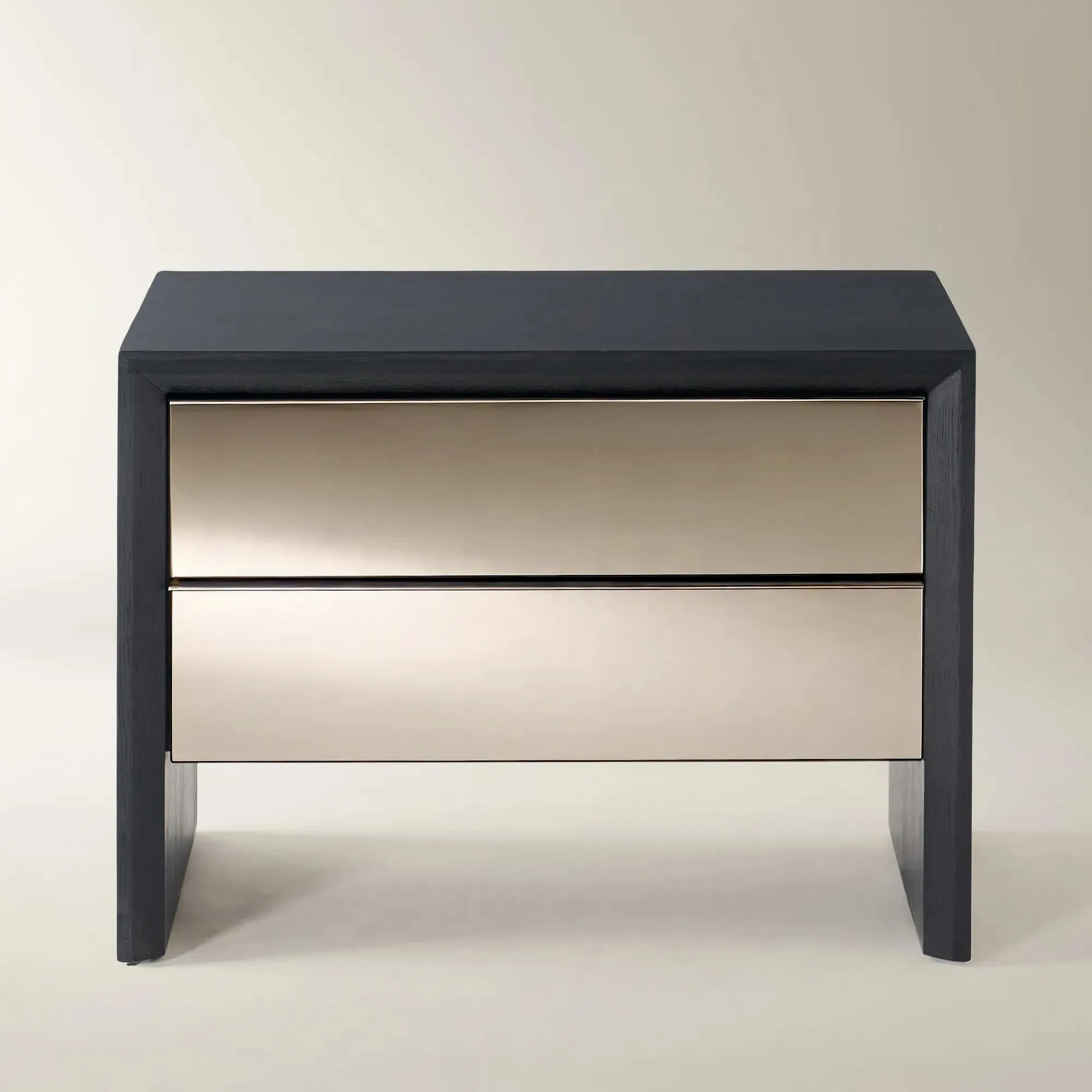 Glimmer Mirrored 2-Drawer Nightstand (32")