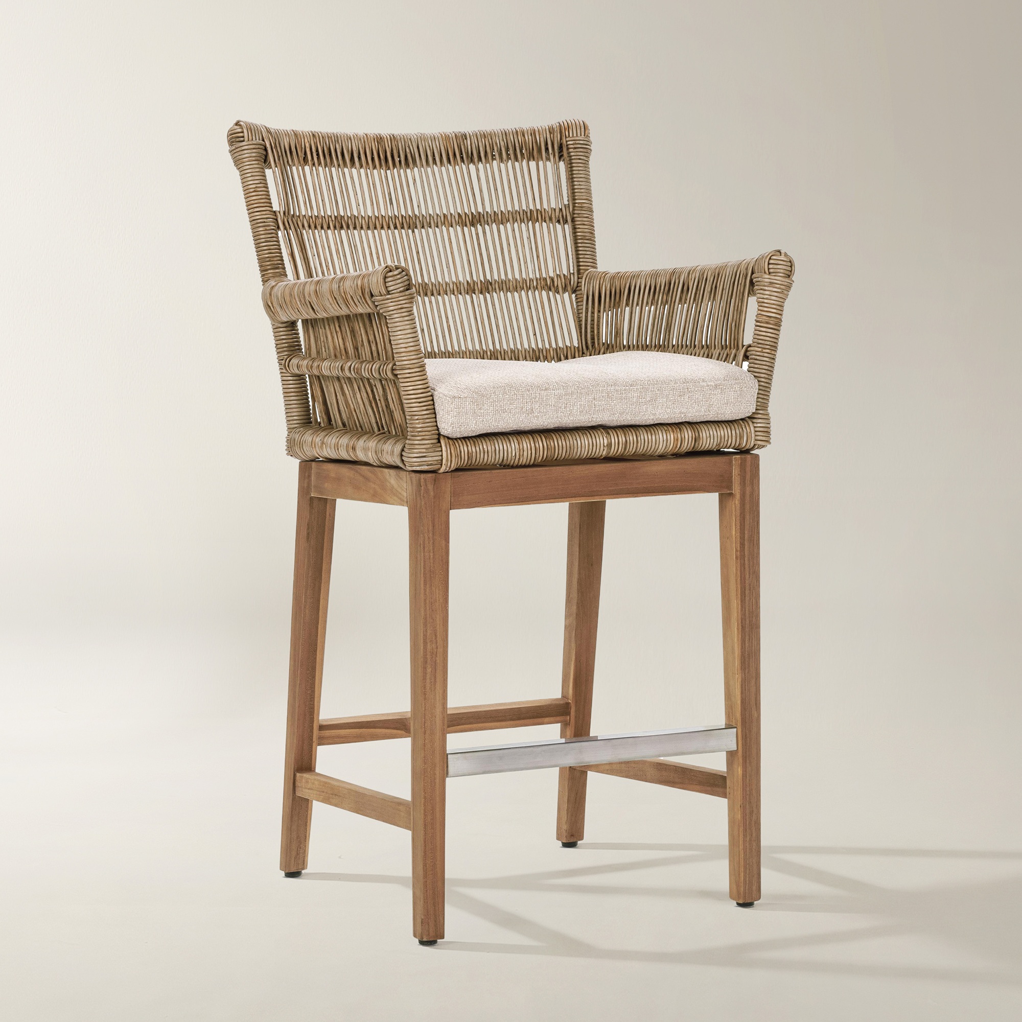 Valerie Outdoor Counter Stool - Natural