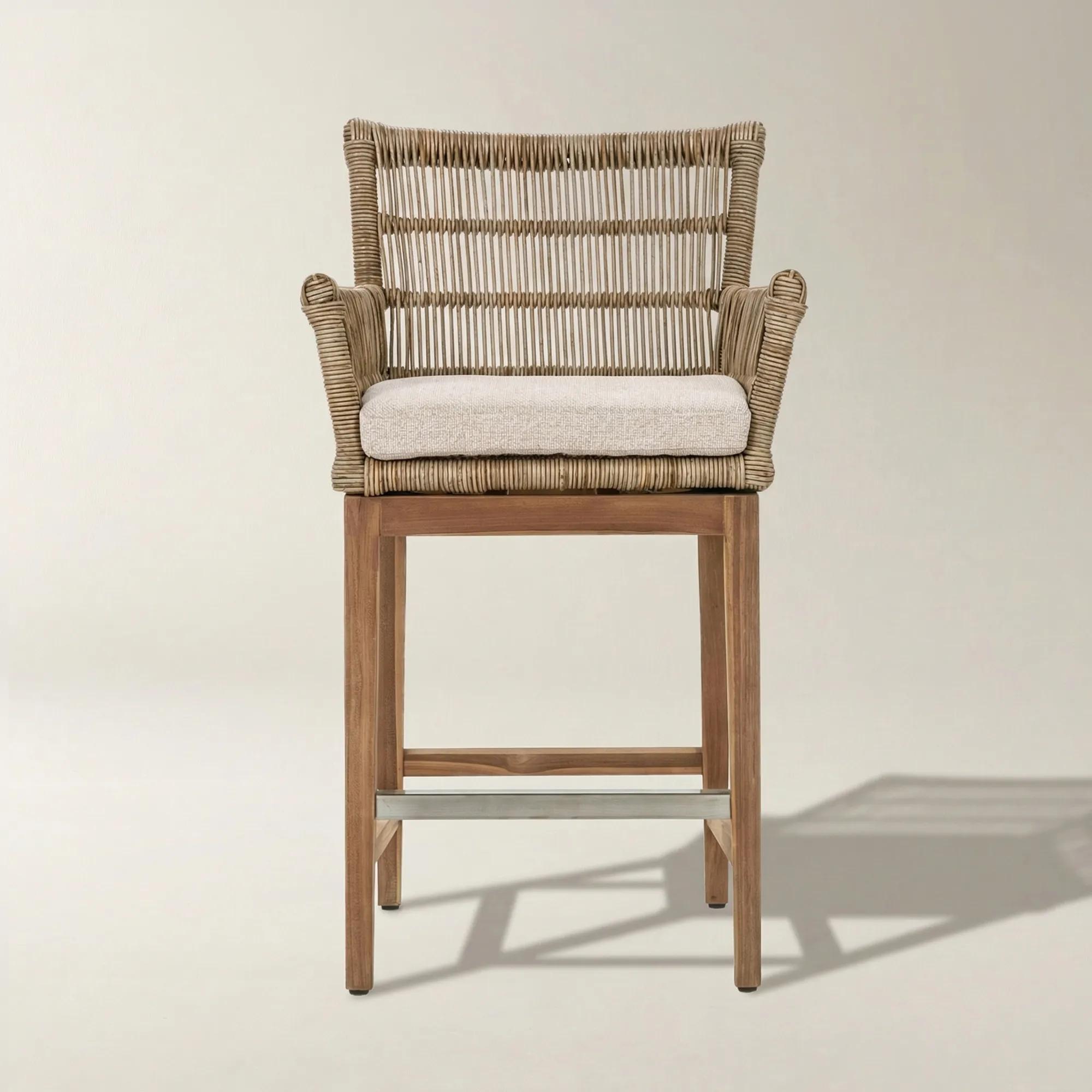 Valerie Outdoor Counter Stool - Natural