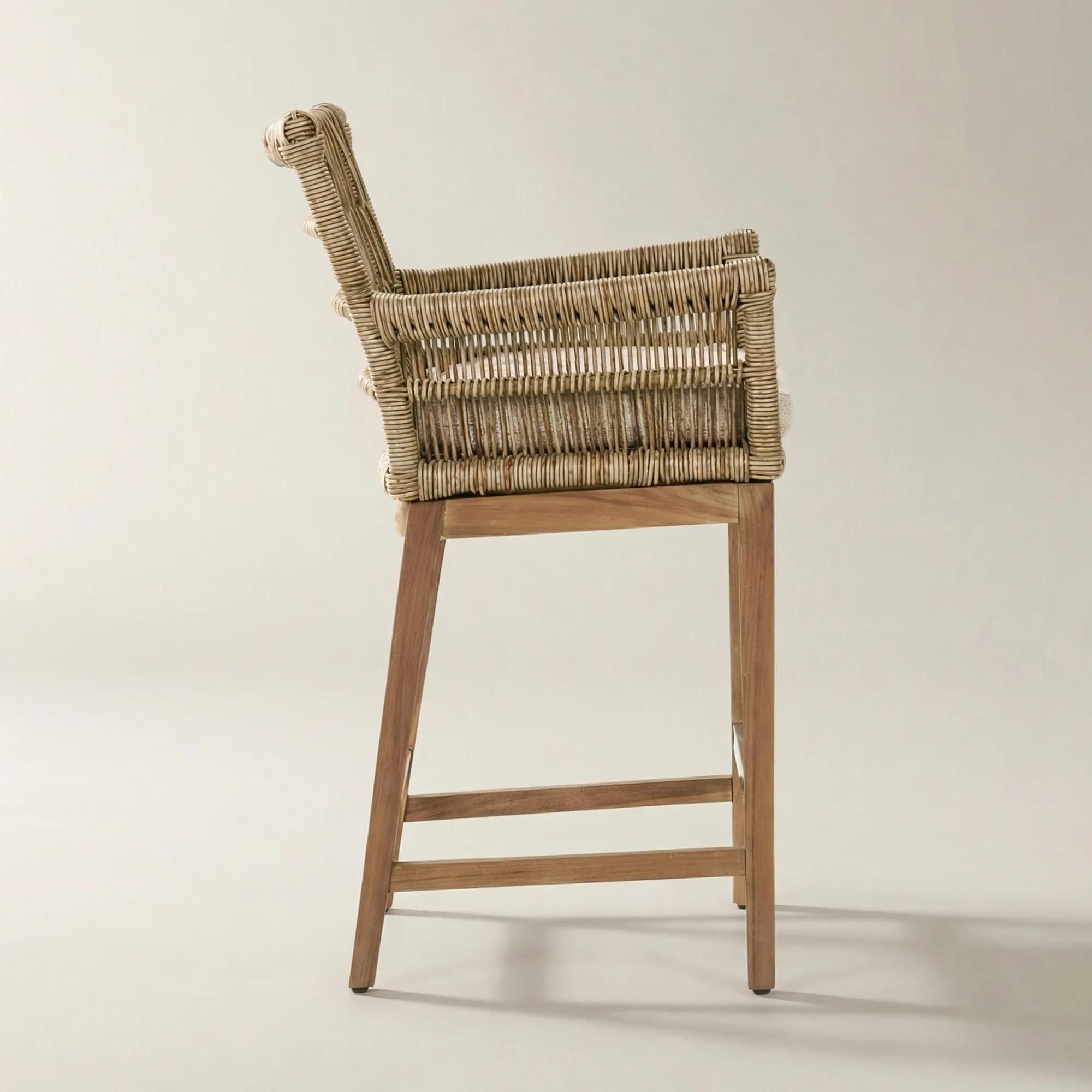 Valerie Outdoor Counter Stool - Natural