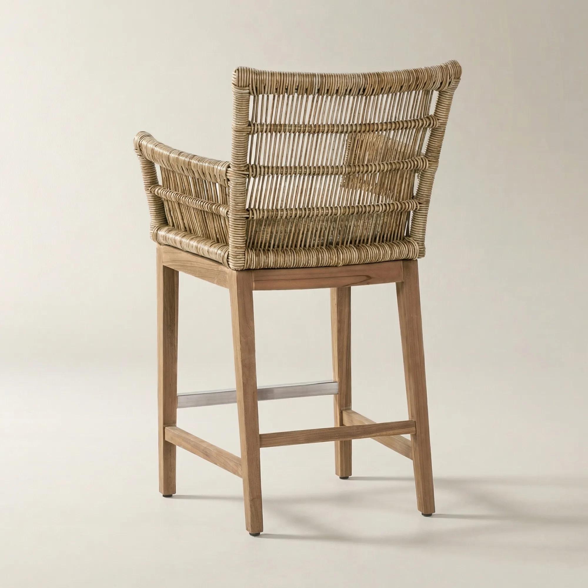 Valerie Outdoor Counter Stool - Natural