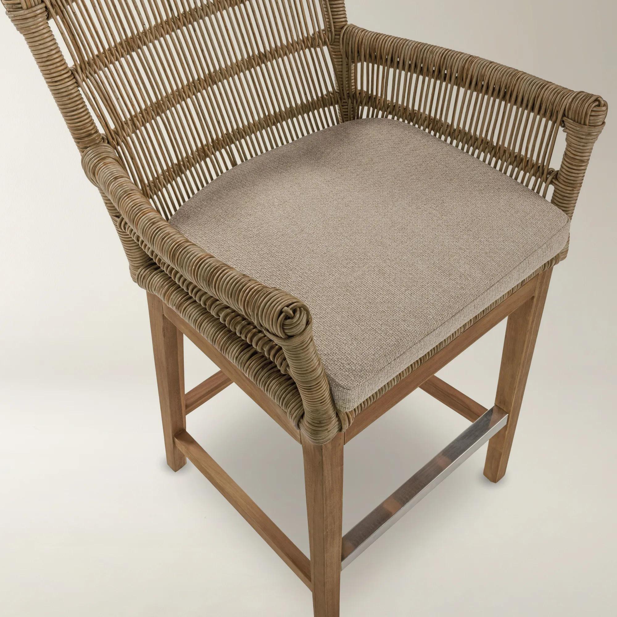 Valerie Outdoor Counter Stool - Natural
