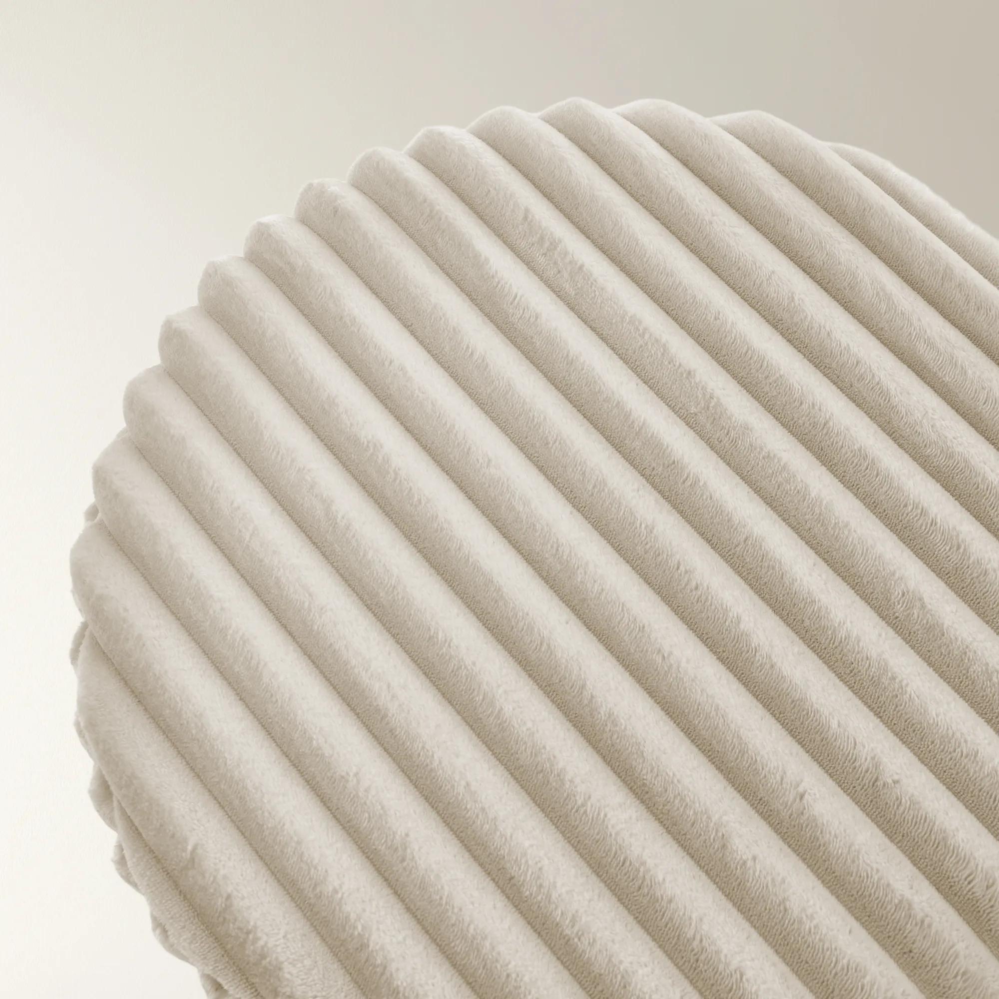 Fleece Stool - Ivory