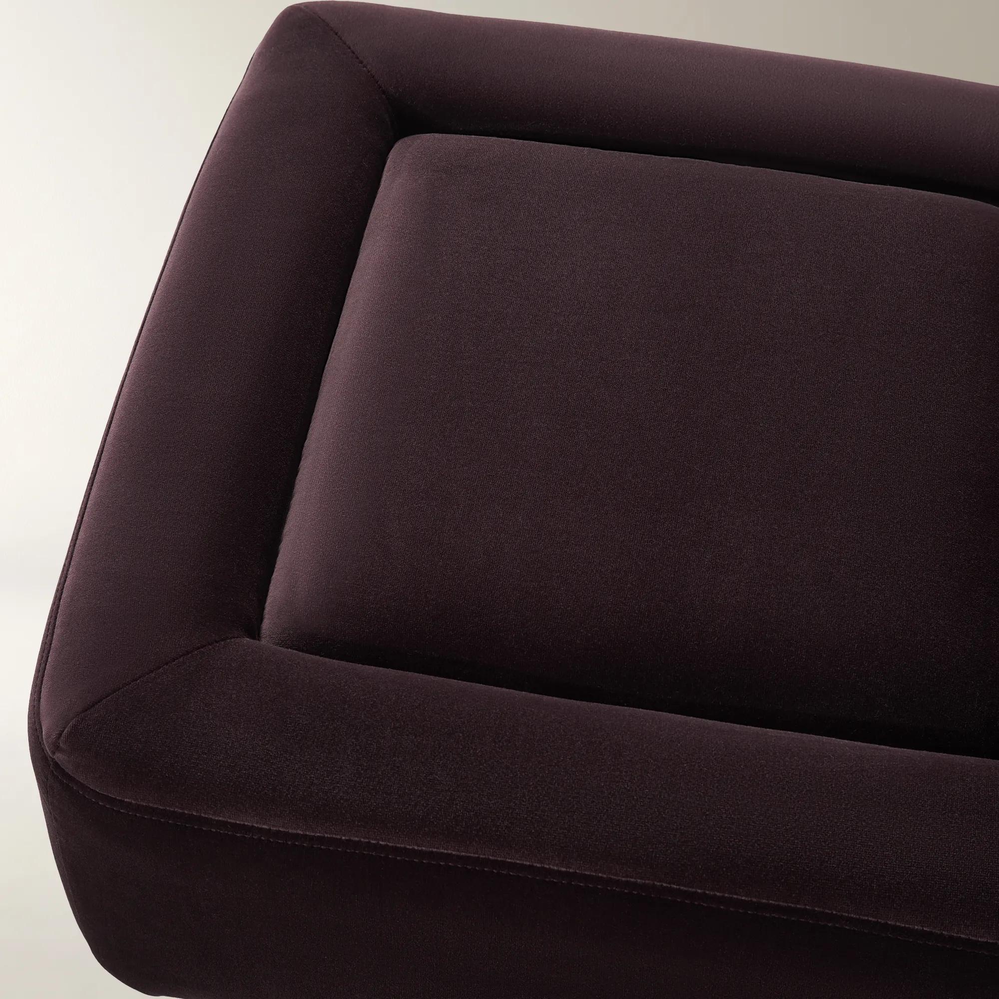 Reims Fig Velvet Stool