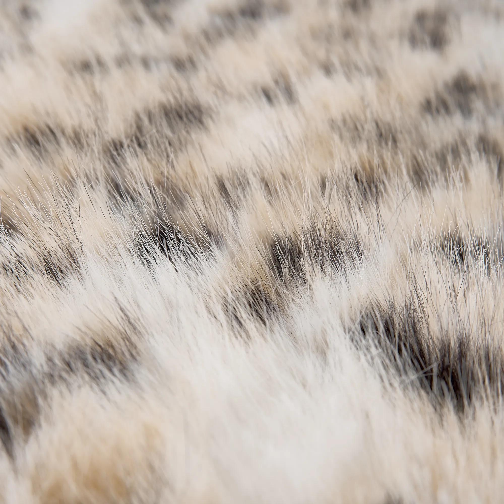 Reims Spotted Faux Fur Stool