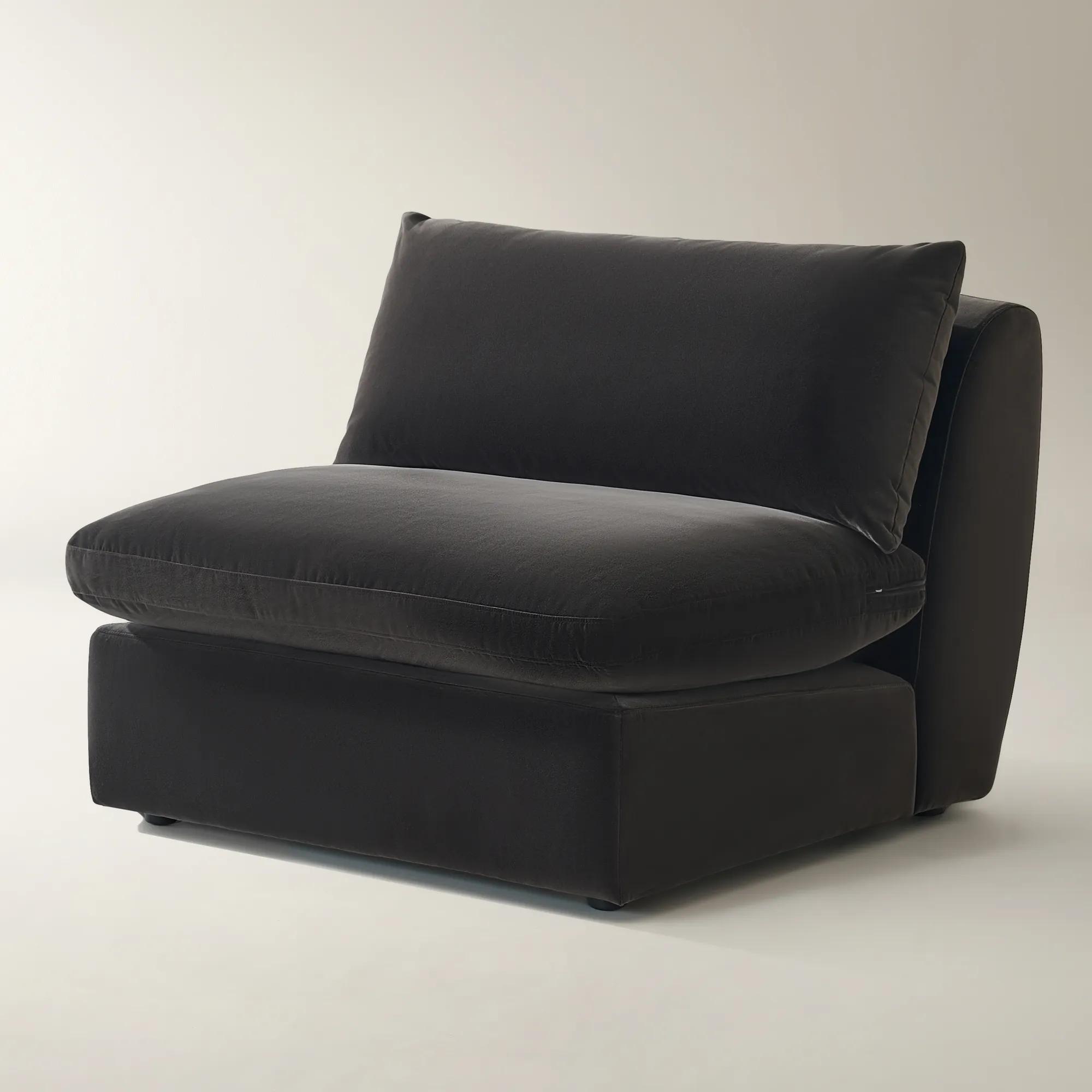 Sabrina Velvet Components (40"-58.7") - Charcoal