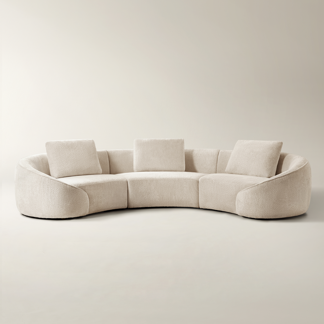Irene Chenille Sectional Sofa (142"-159")