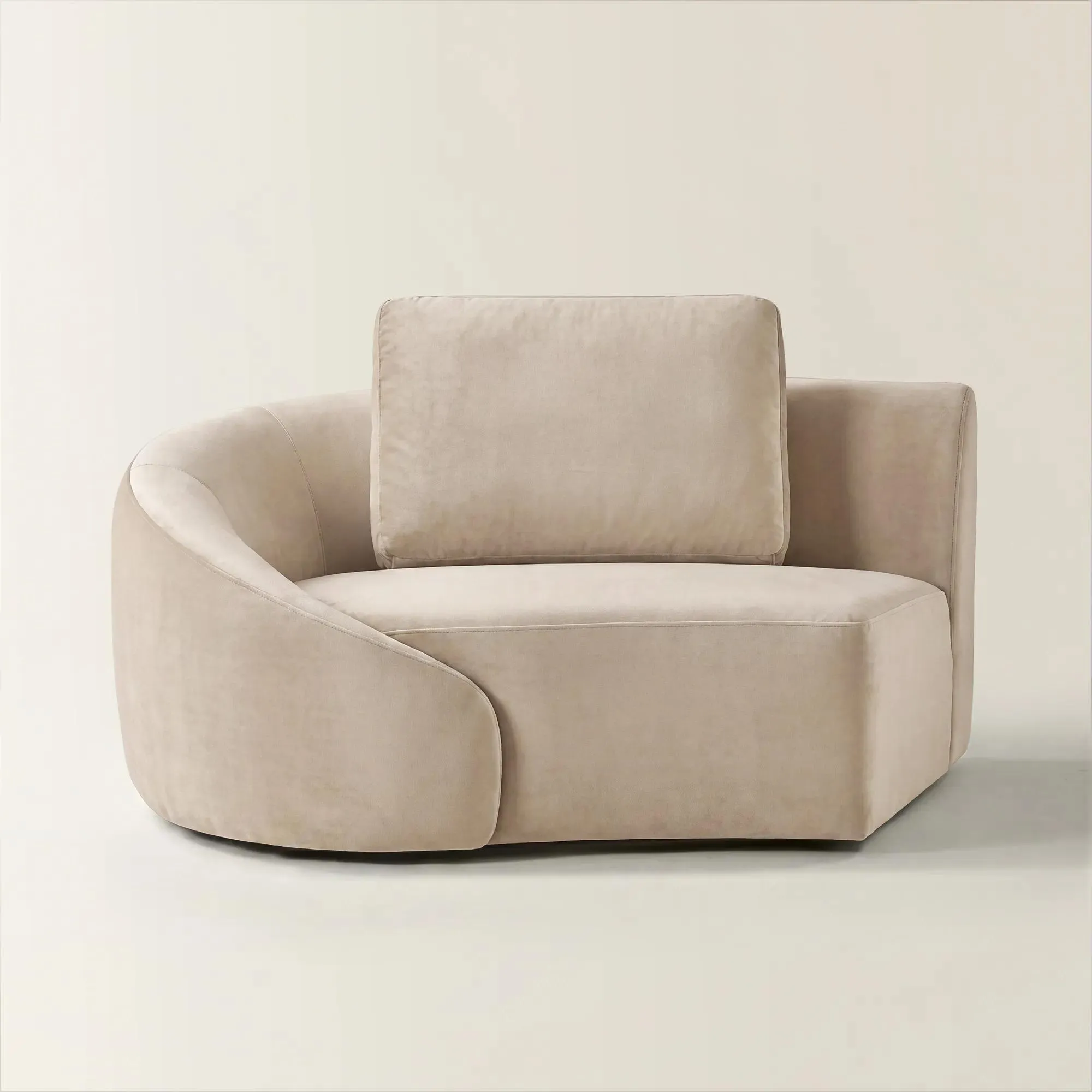 Irene Simply Taupe Velvet Component