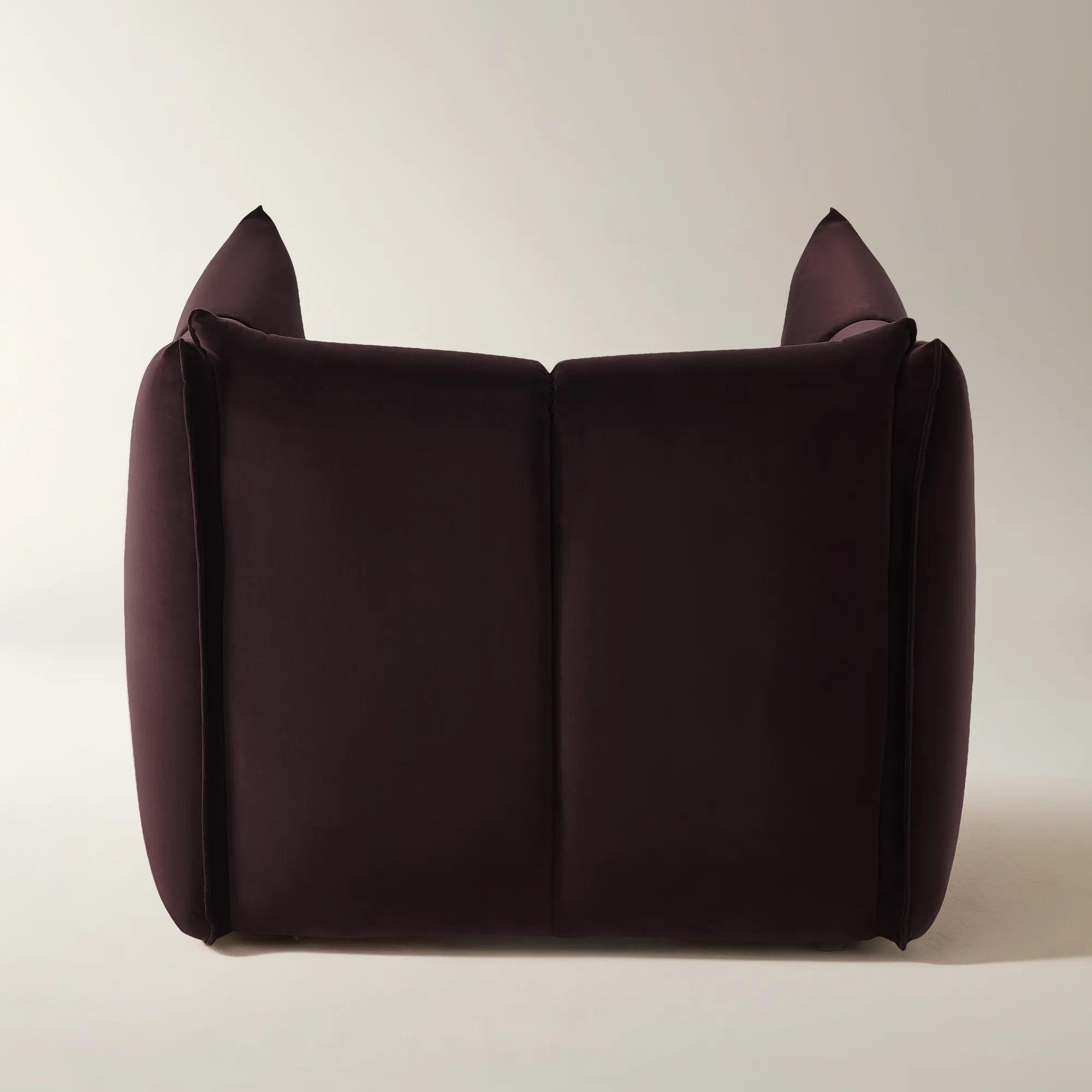 Reina Tufted Fig Velvet Swivel Chair