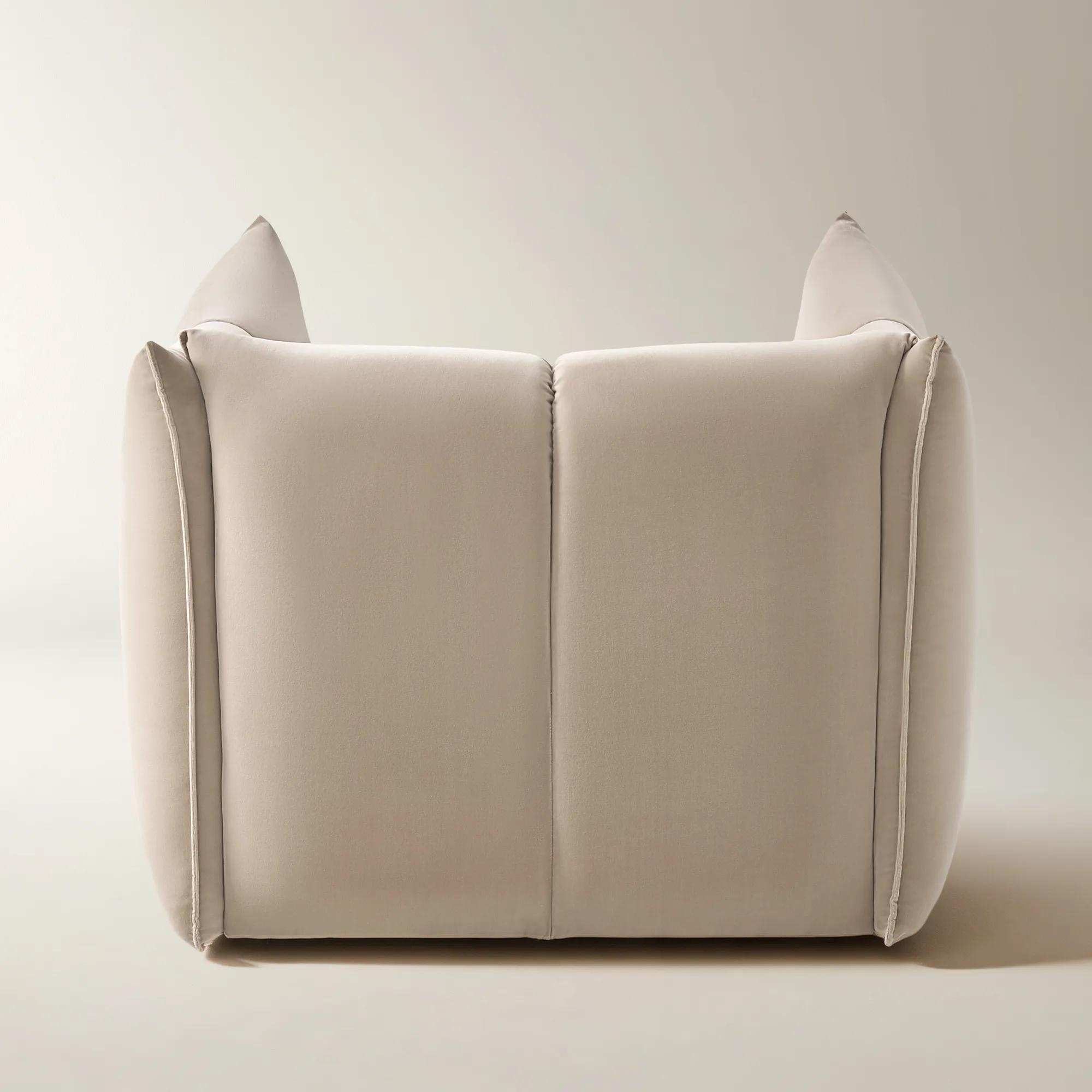 Reina Tufted Simply Taupe Velvet Swivel Chair