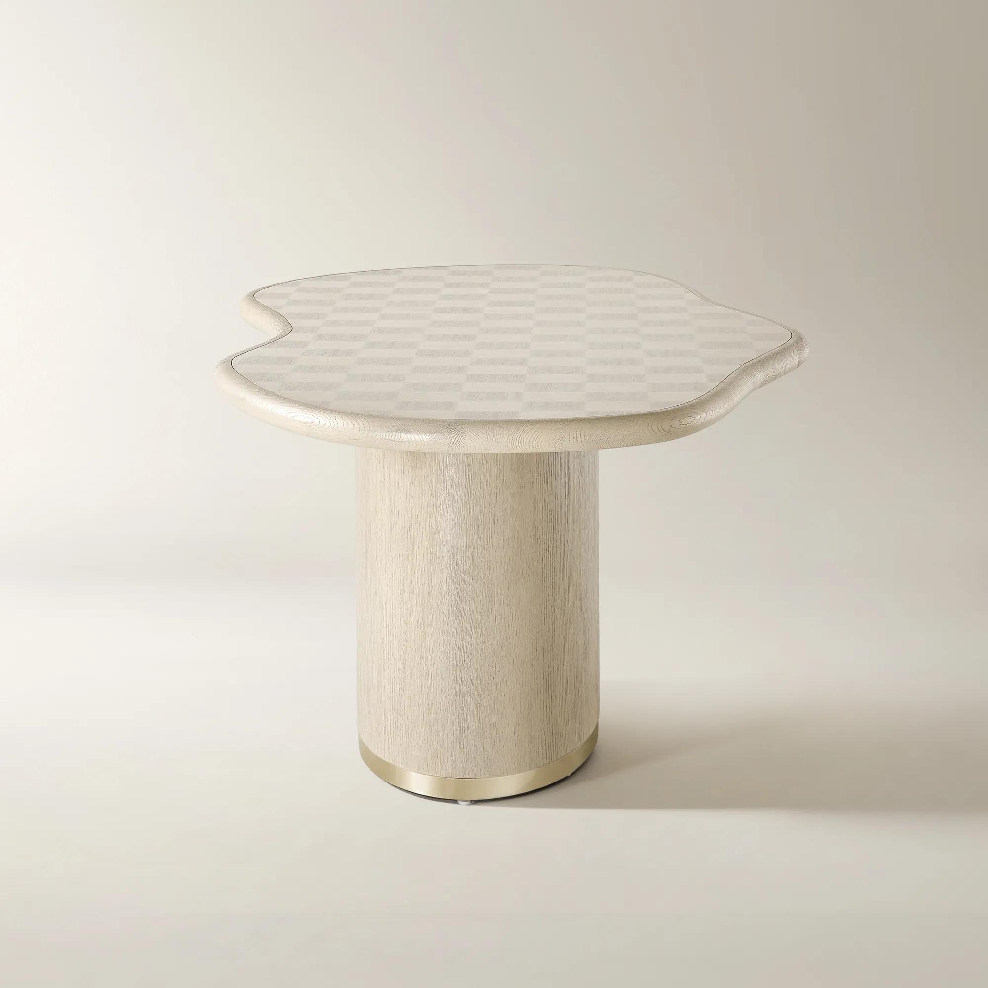 Vetra Checkerboard Oak and Maple Dining Table (84")