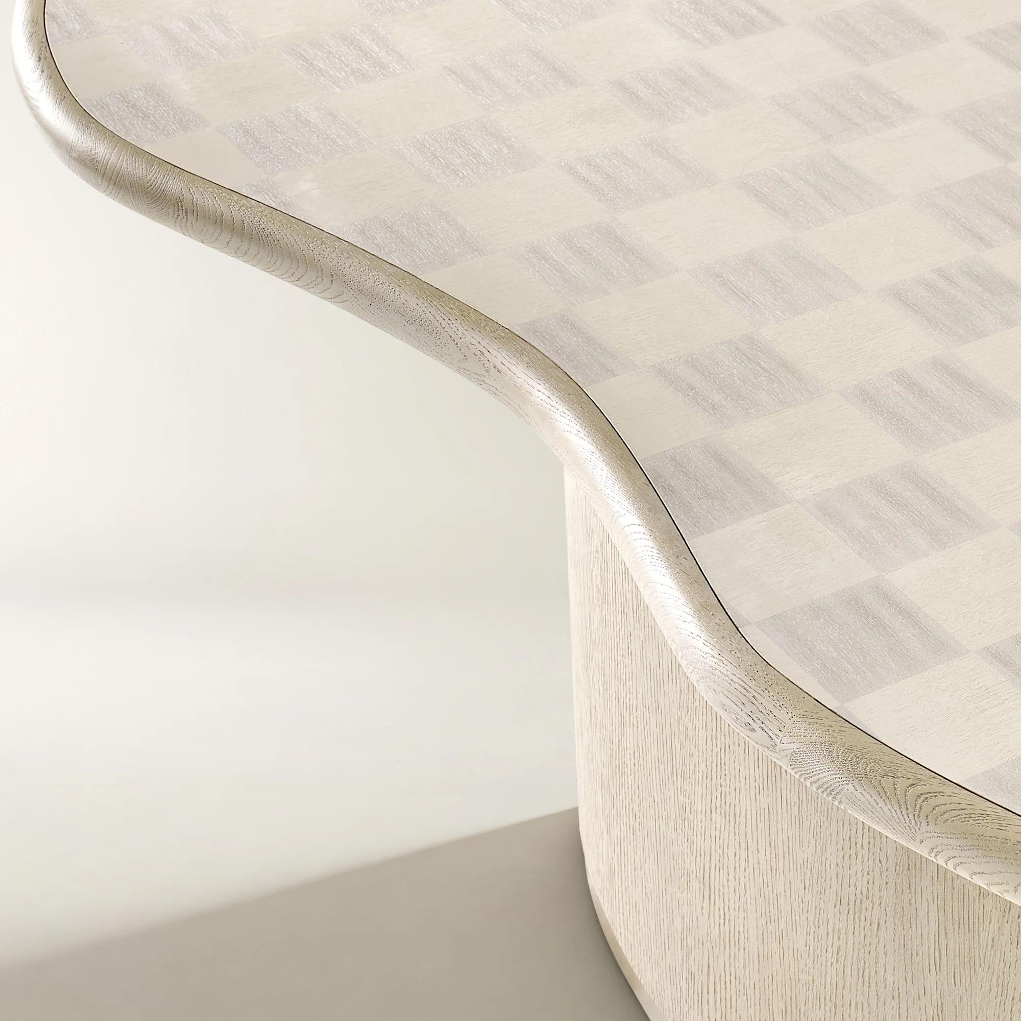 Vetra Checkerboard Oak and Maple Dining Table (84")