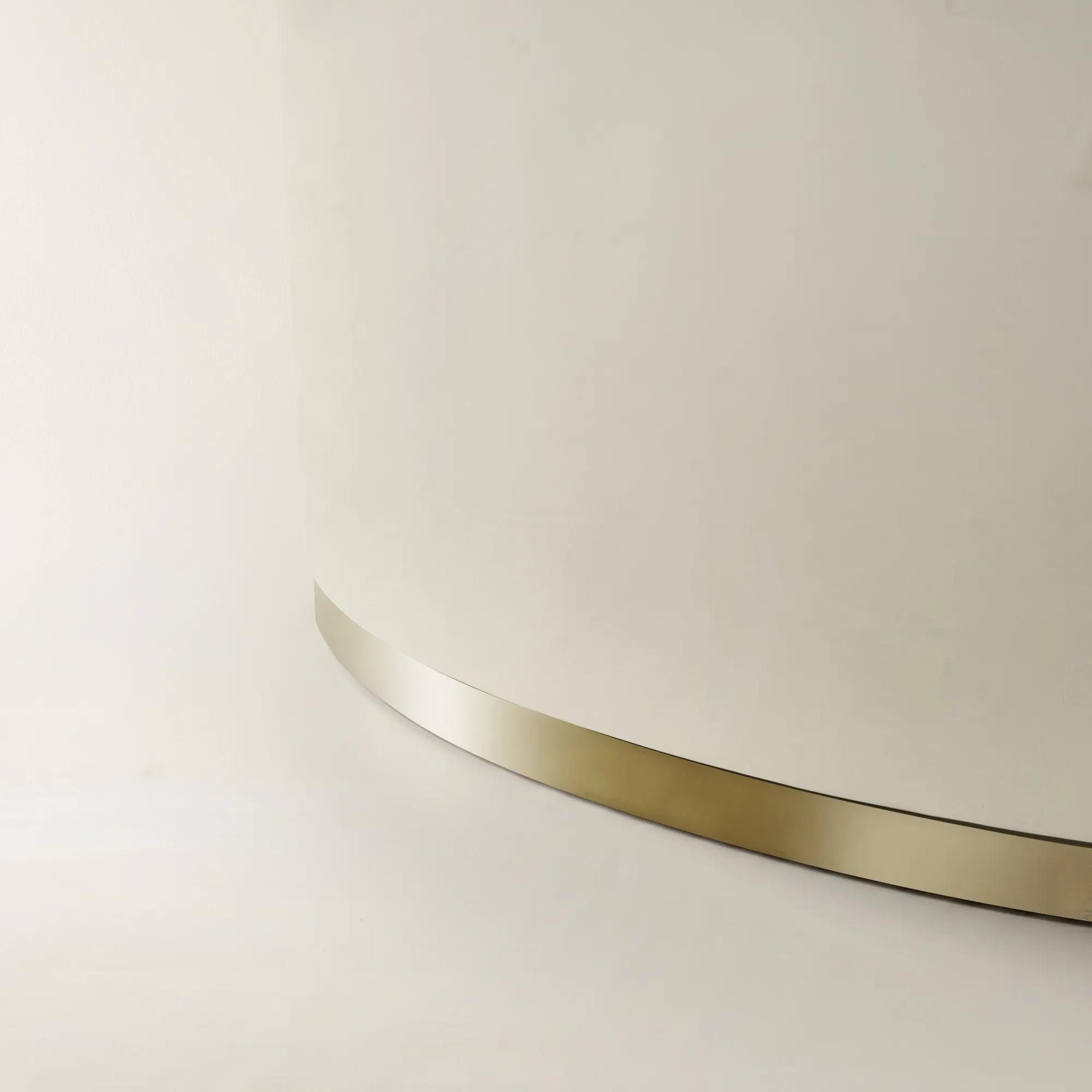 Celia Lacquered Cloud Resin Indoor/Outdoor Dining Table (84")