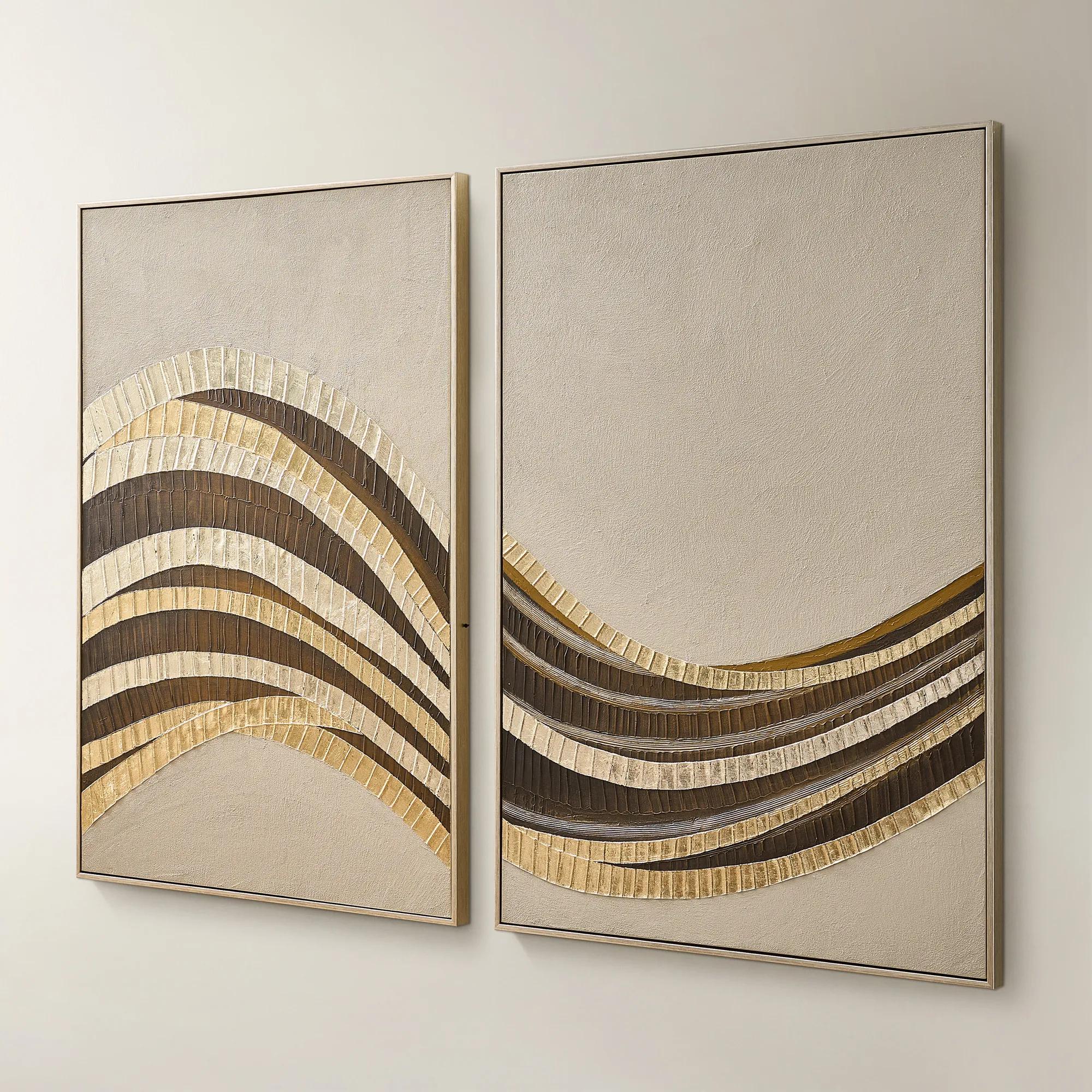 Stillness in Motion Diptych Painting